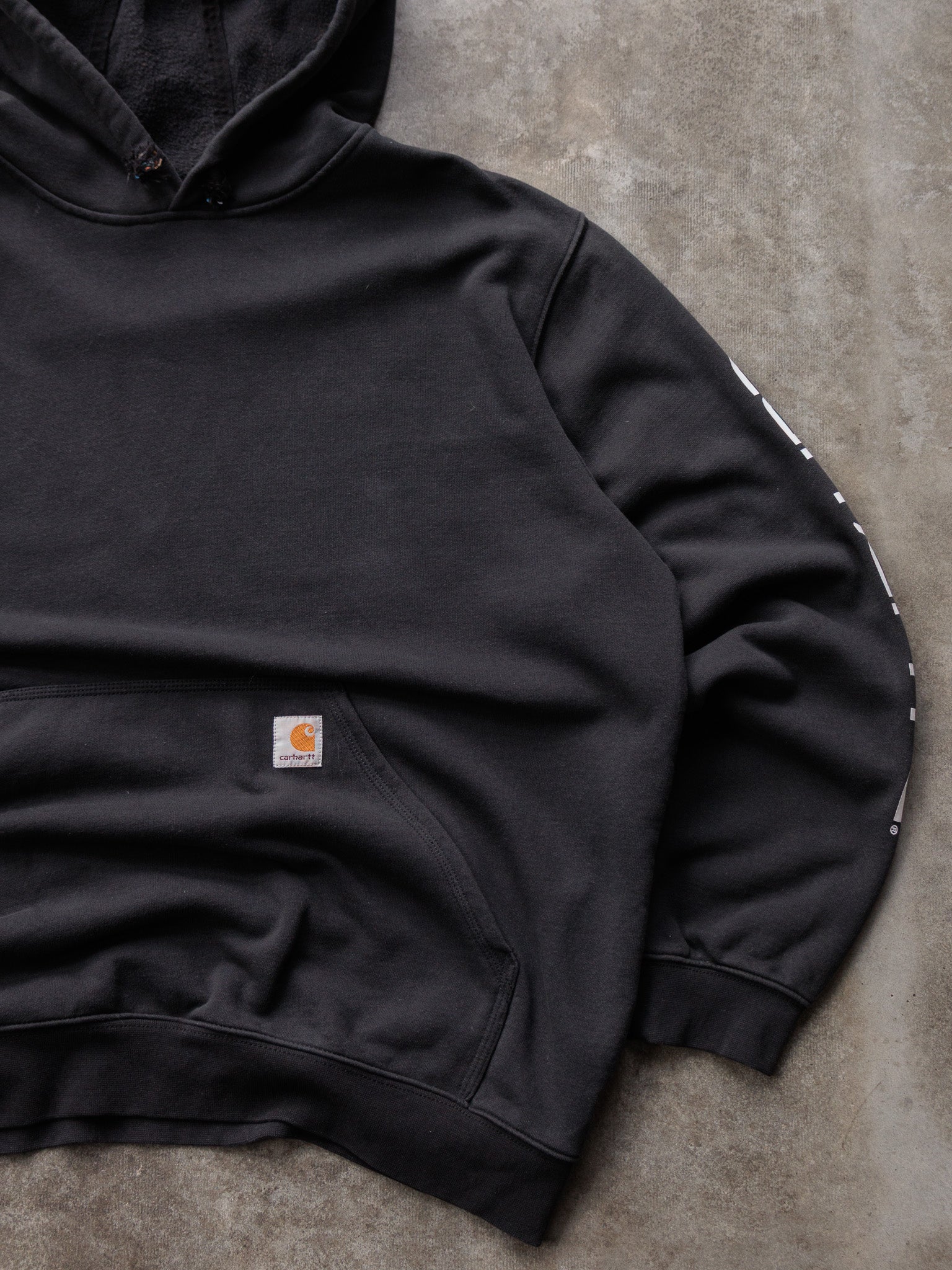 Vintage Black Carhartt Hoodie (XL)
