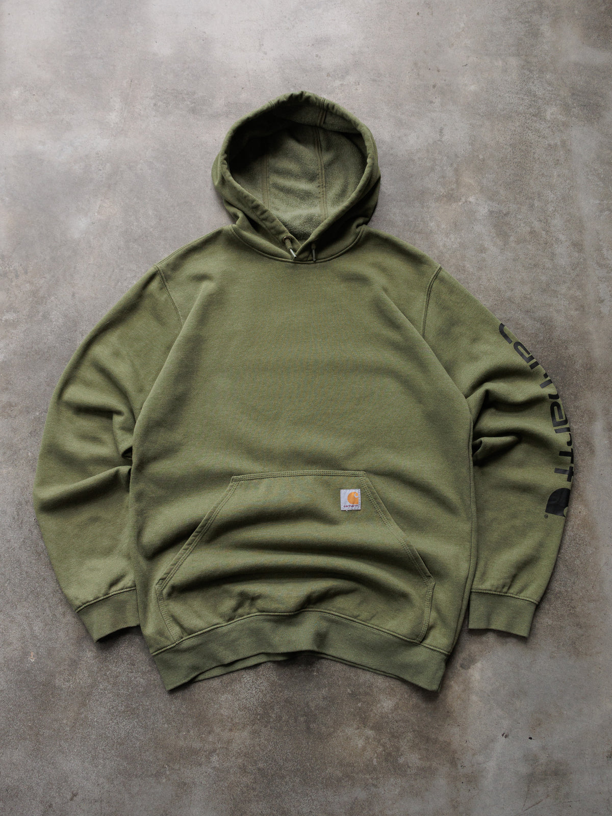 Vintage Green Carhartt Hoodie (M)