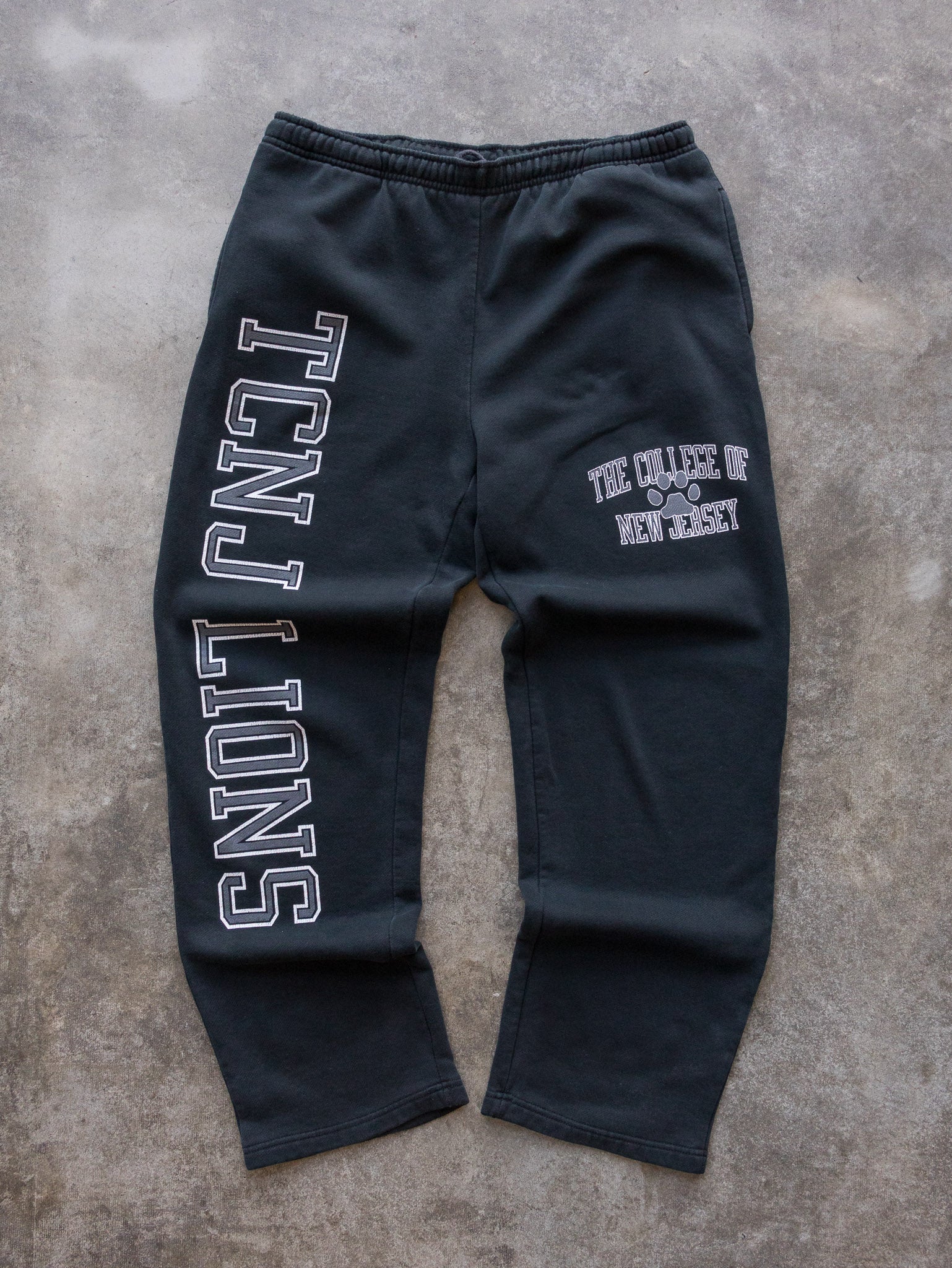 Vintage Black JanSport TCNJ Lions Sweatpants (M)