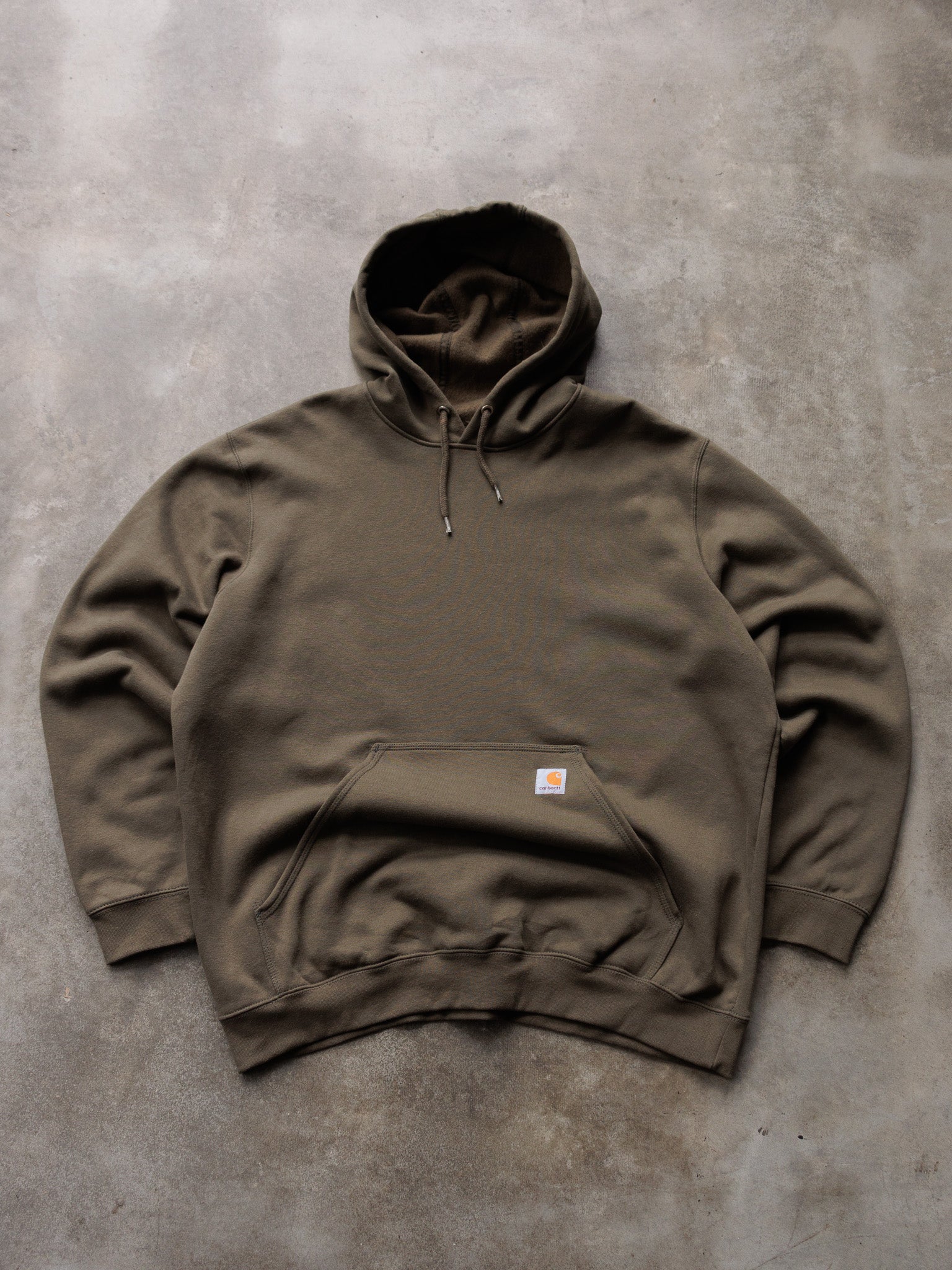 Vintage Green Carhartt Hoodie (XL)