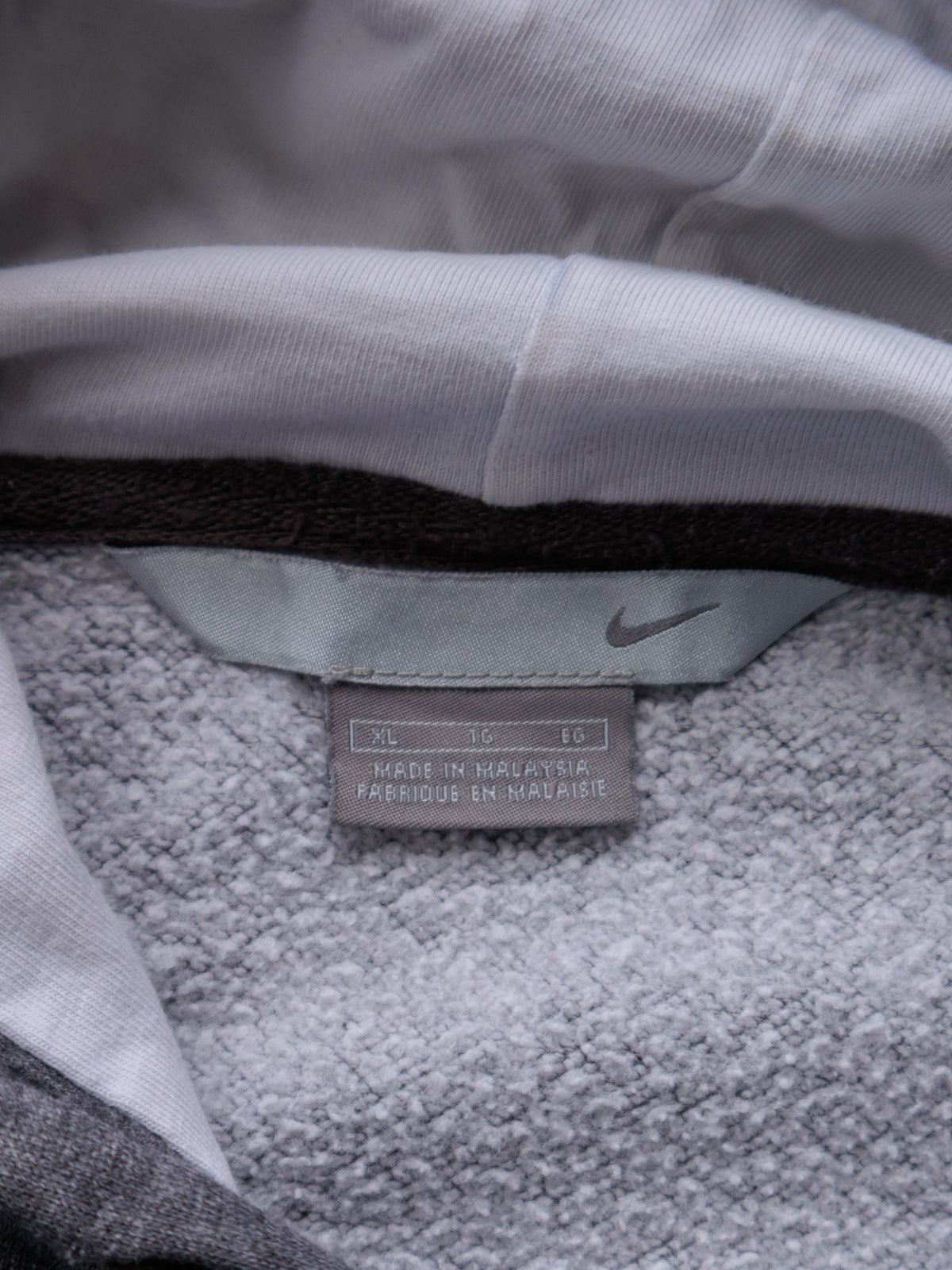 Vintage 00s Grey Nike Hoodie (XL)