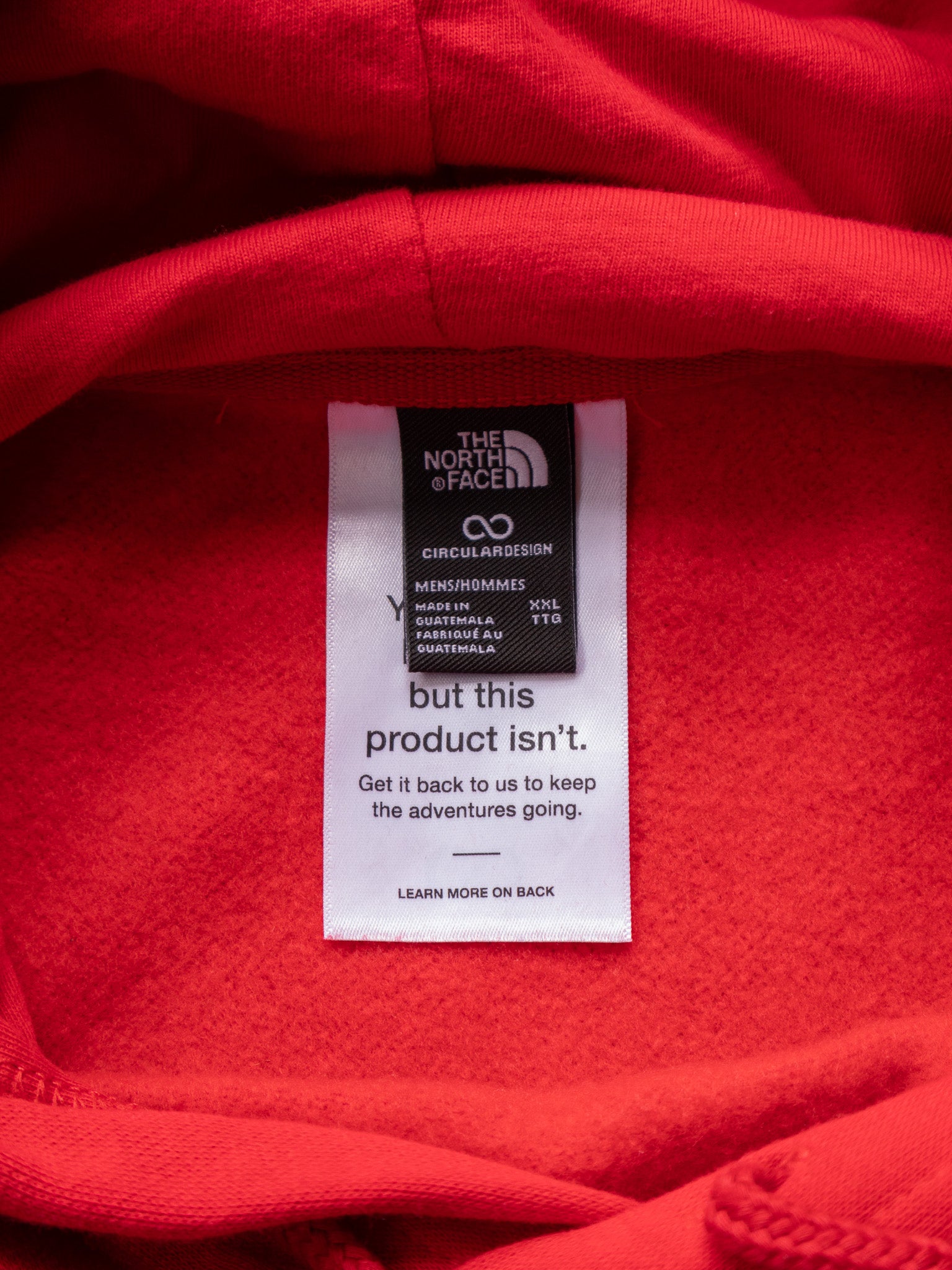 Red The North Face Hoodie (2XL)
