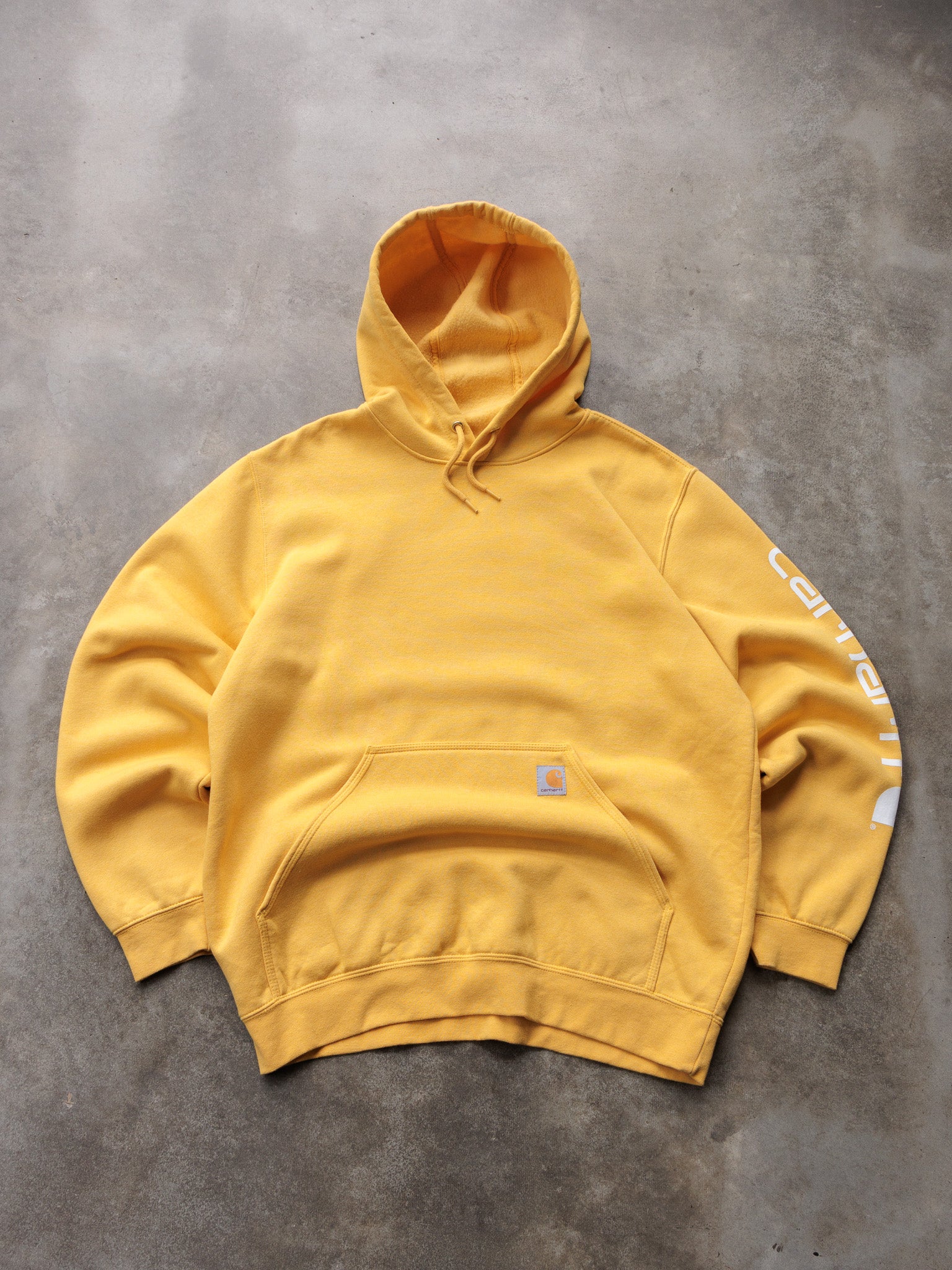 Vintage Yellow Carhartt Hoodie (L)
