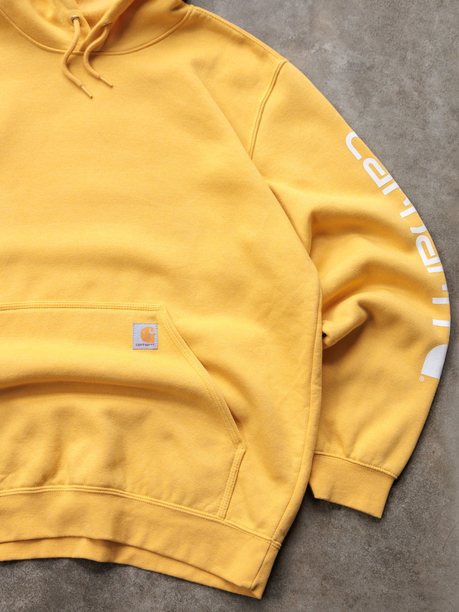Vintage Yellow Carhartt Hoodie (L)