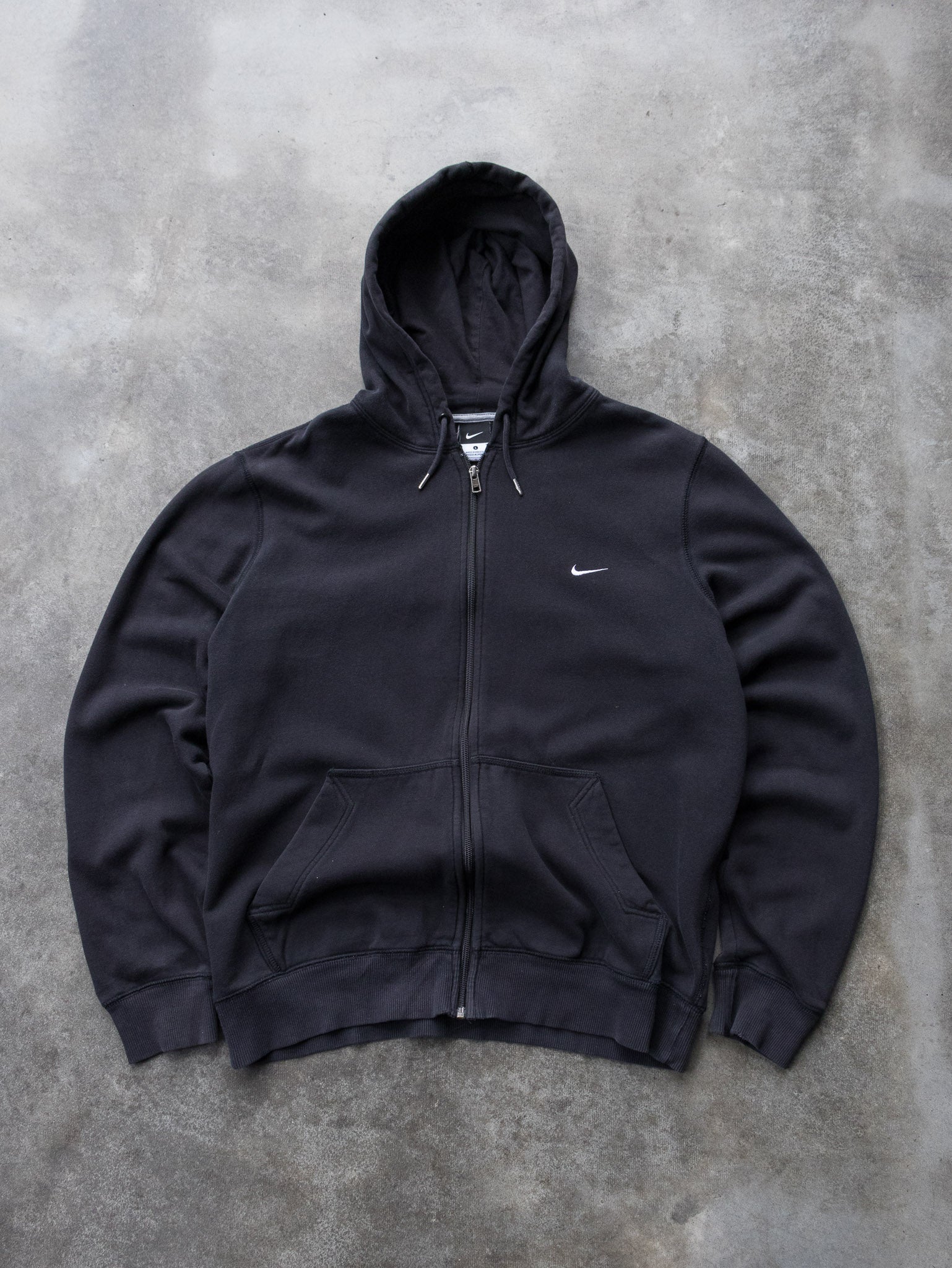 Vintage 00s Black Nike Zip Hoodie (L)