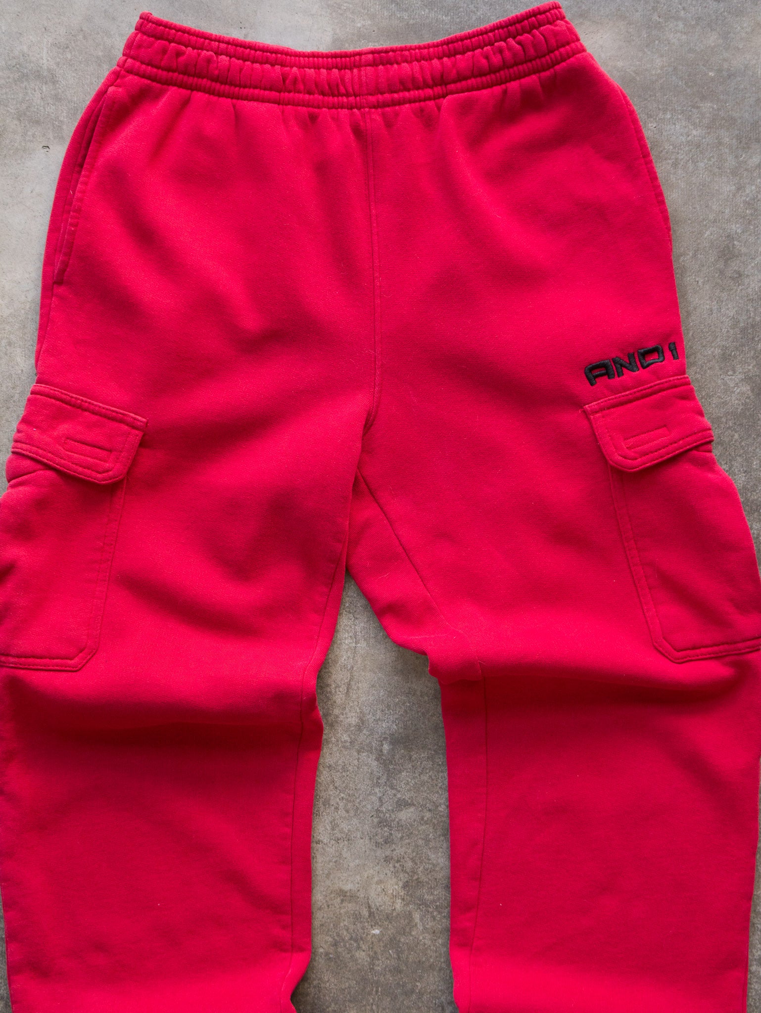 Vintage Red AND1 Cargo Sweatpants (S)