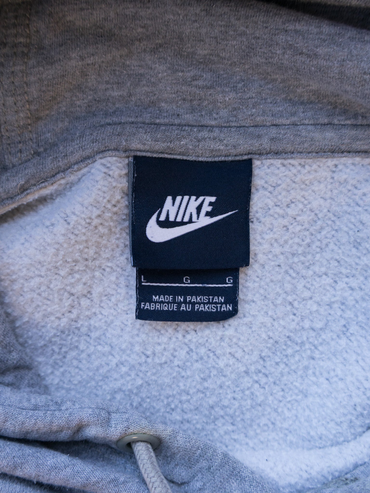Vintage Grey Nike Hoodie (L)