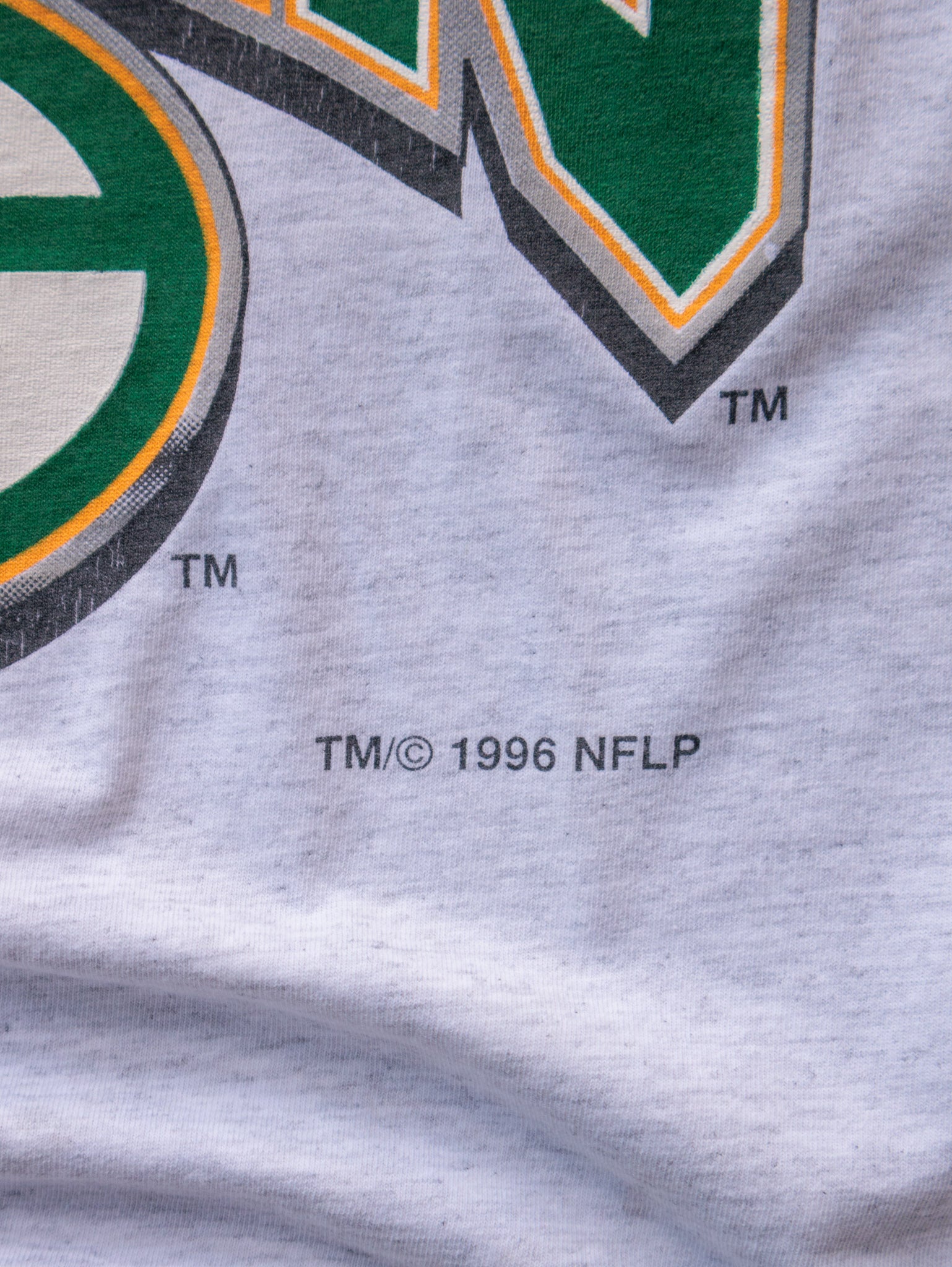 Vintage 90s Grey Green Bay Packers Tee (XL)