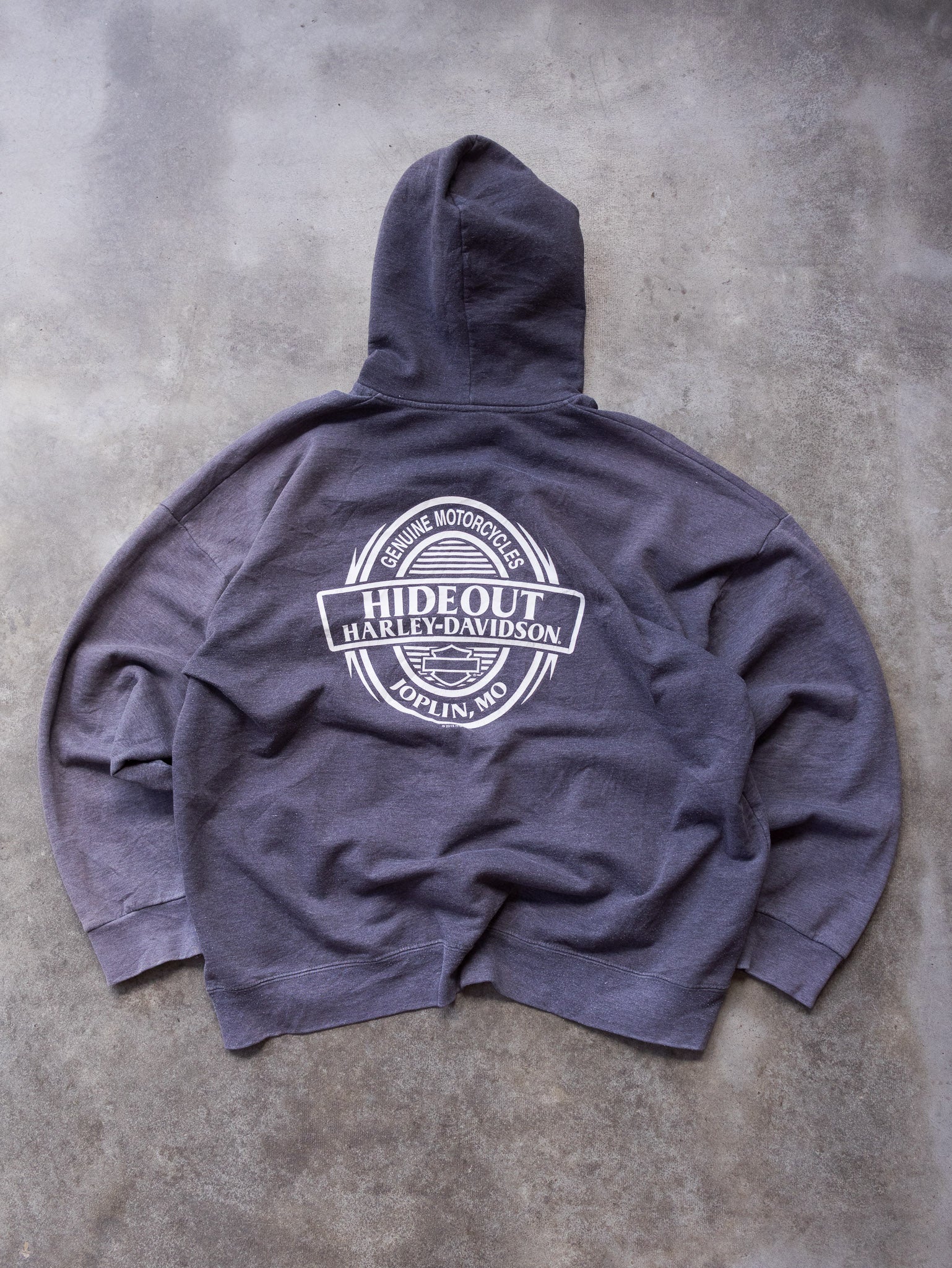 Vintage Faded Harley-Davidson Missouri Hoodie (2XL)