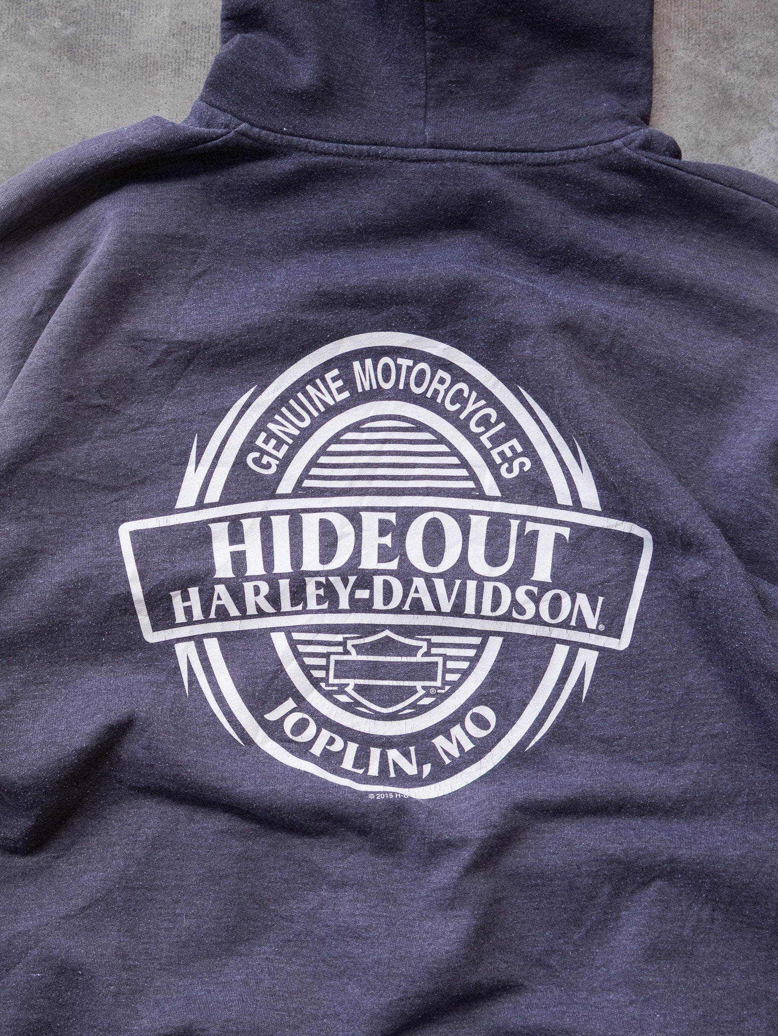 Vintage Faded Harley-Davidson Missouri Hoodie (2XL)