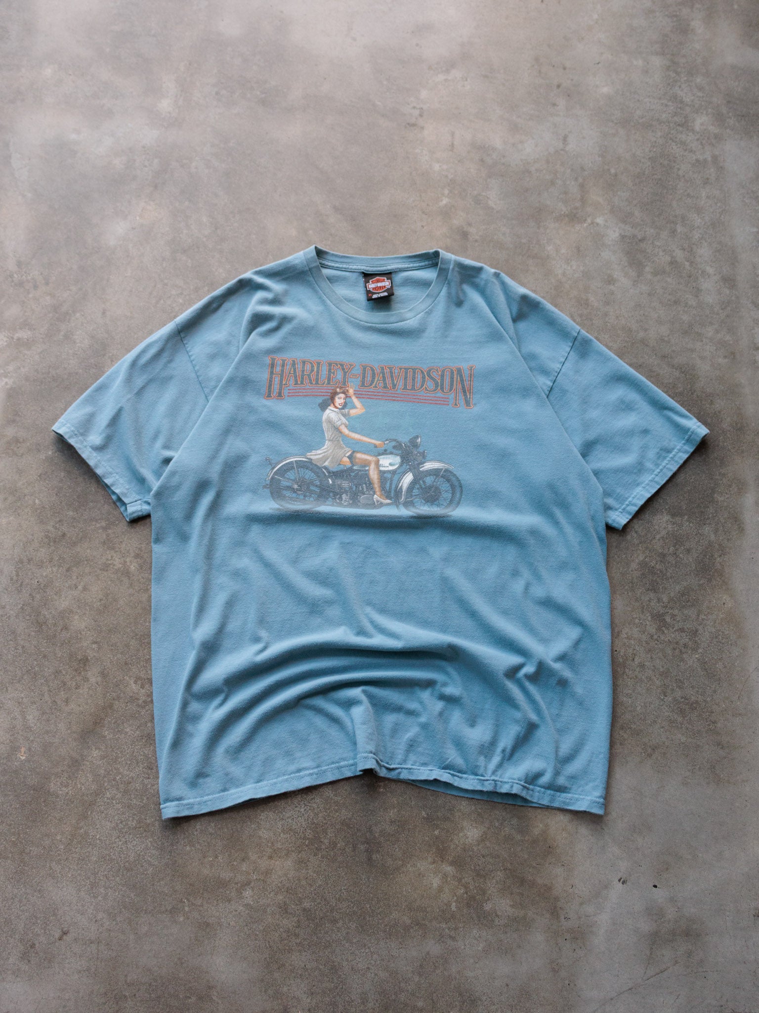Vintage Blue Harley-Davidson New Berlin Wisconsin Tee (XL)