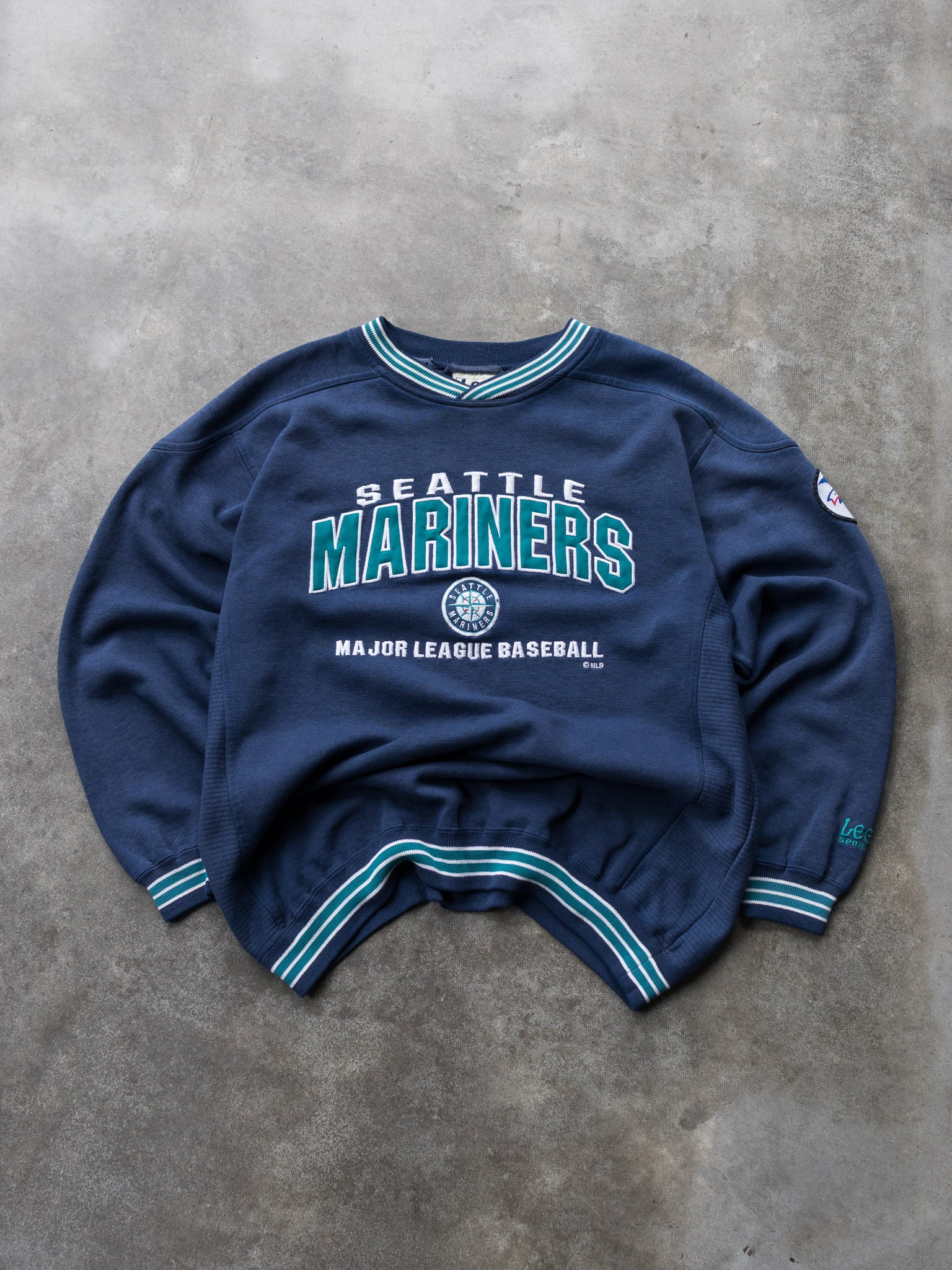 Vintage 90s Navy Seattle Mariners Sweatshirt (L)