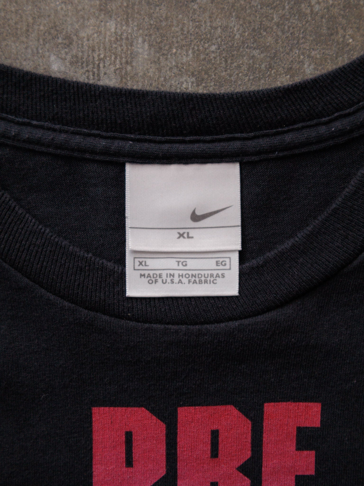 Vintage 00s Black Nike Pre Lives Tee (XL)