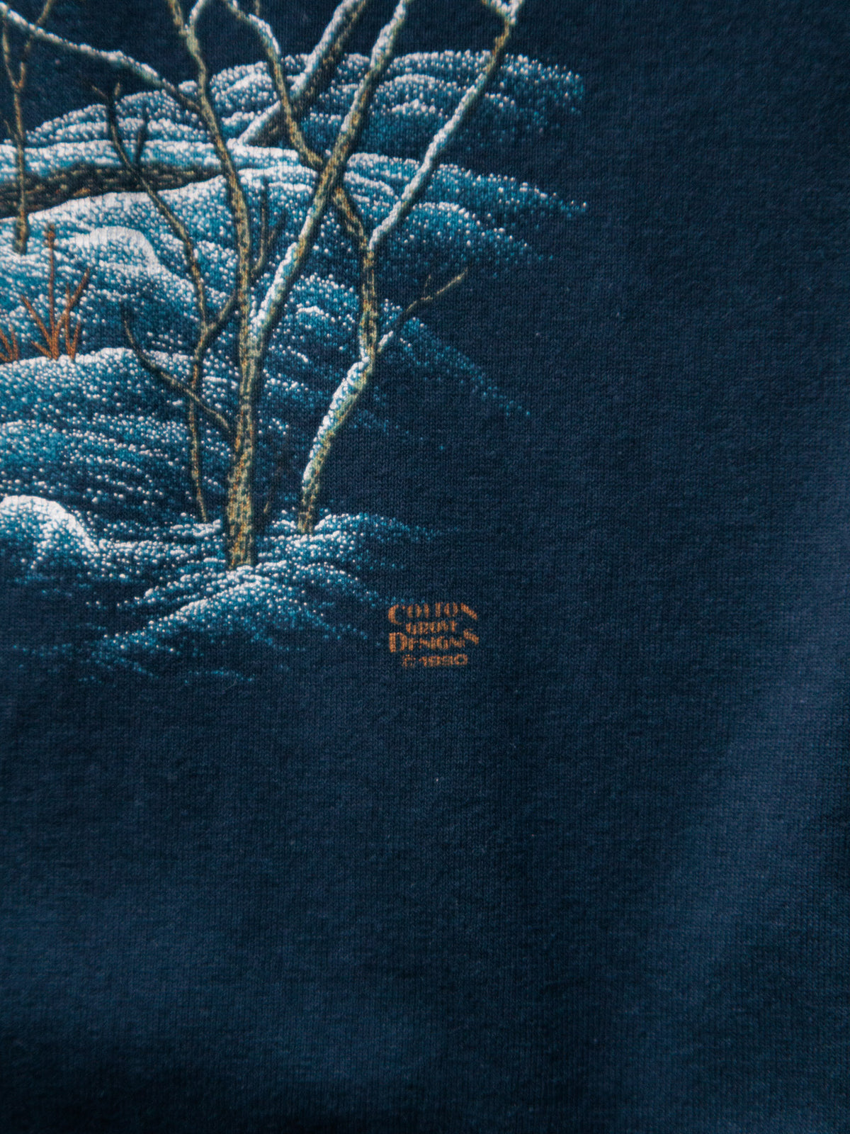 Vintage 90s Navy Wolf Tee (XL)