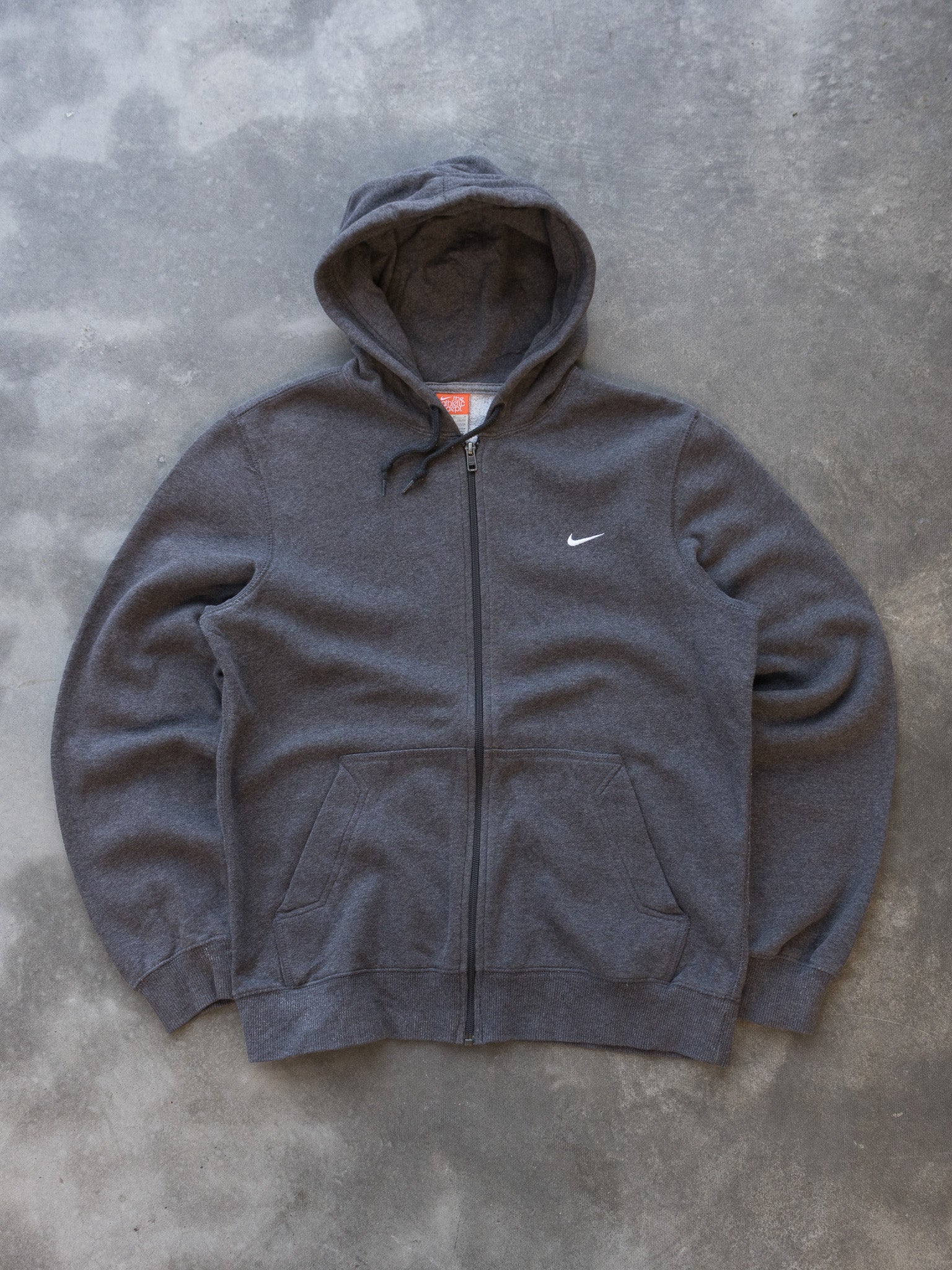 Vintage Charcoal Nike Zip Hoodie (M)