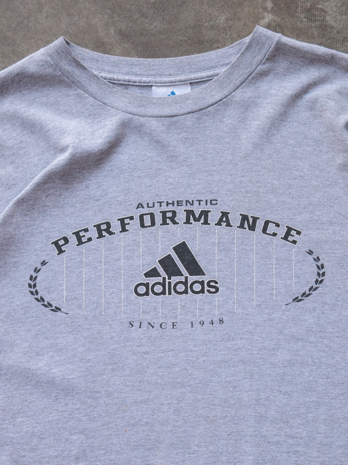 Vintage 90s Grey Adidas Performance Tee (XL)