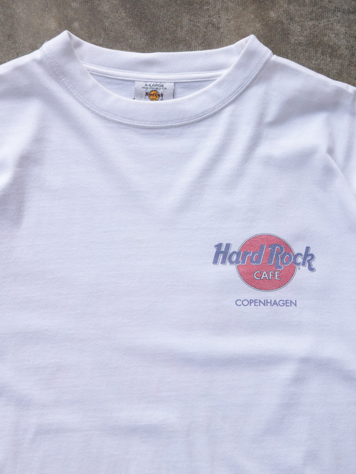 Vintage White Hard Rock Cafe Copenhagen Tee (XL)
