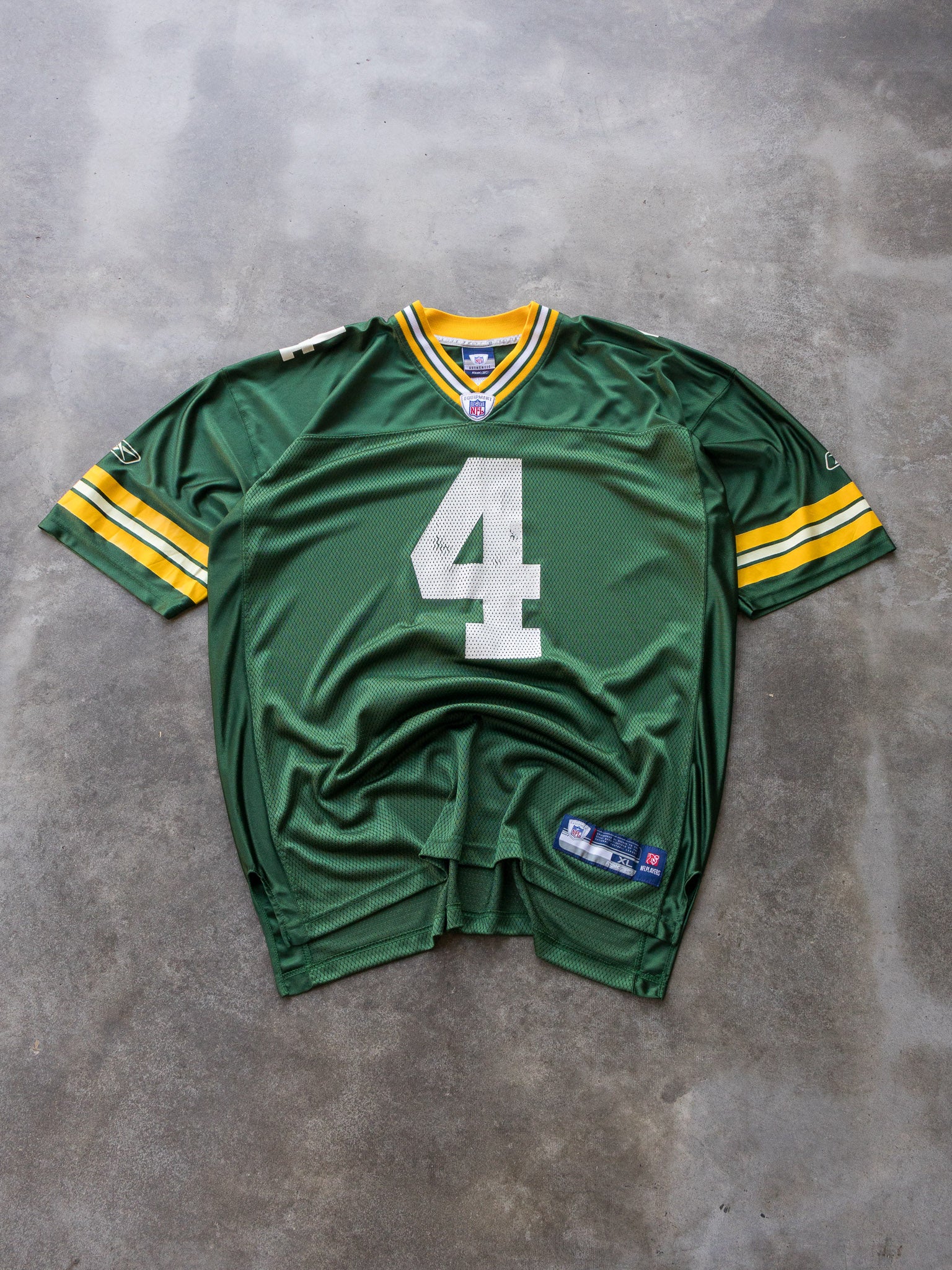Vintage 00s Reebok Green Bay Packers Brett Favre NFL Jersey (XL)