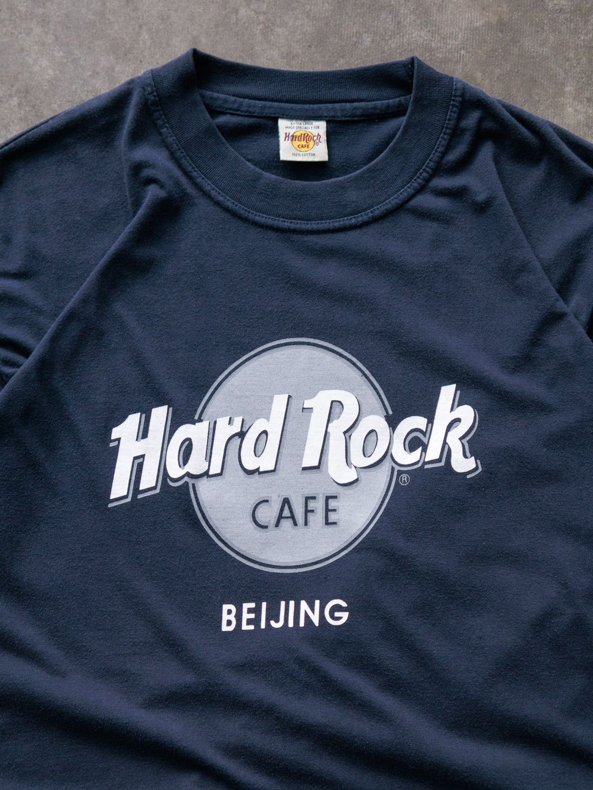 Vintage Navy Hard Rock Cafe Beijing Tee (XL)