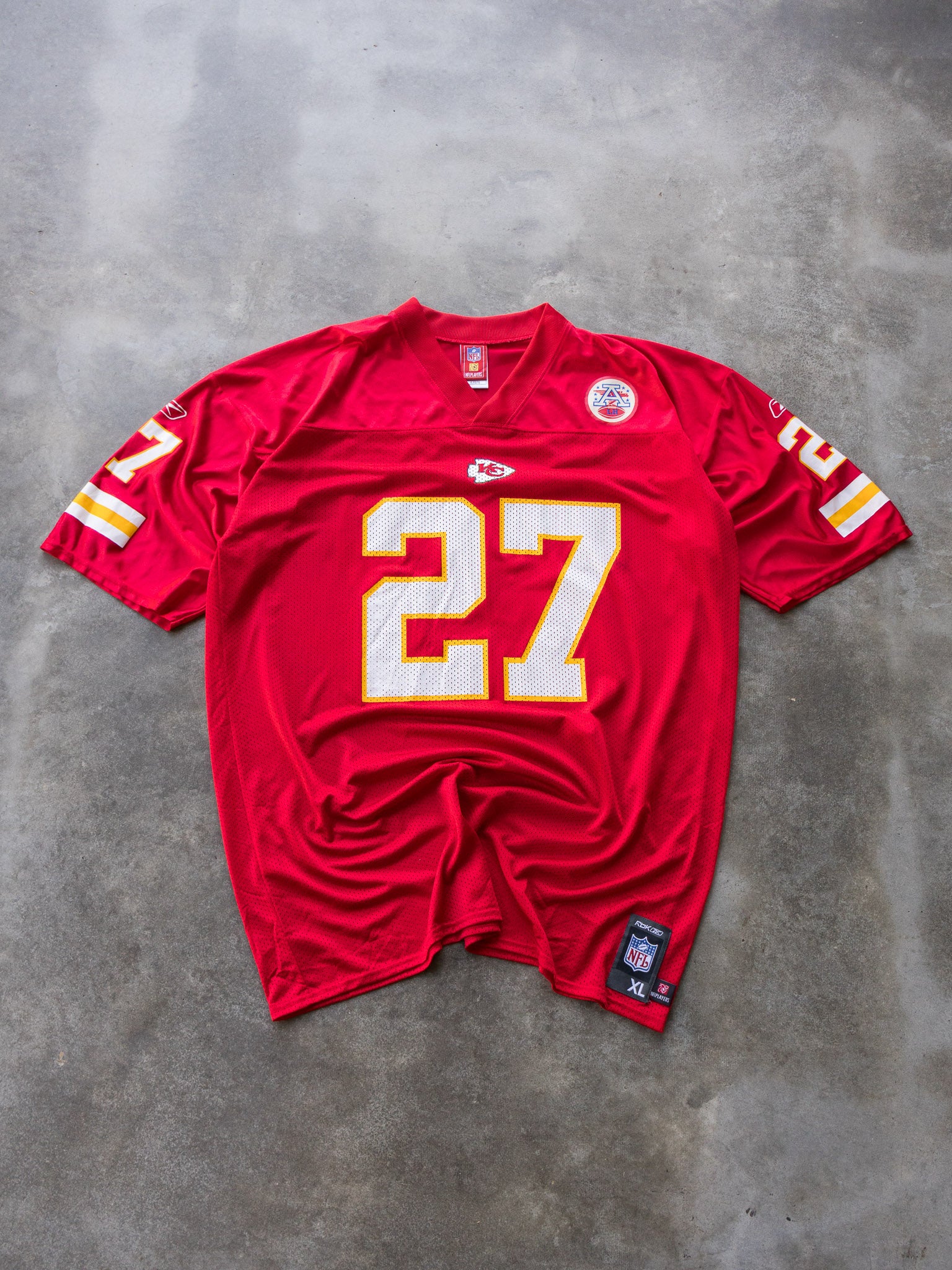 Vintage 00s Reebok Kansas City Chiefs Larry Johnson NFL Jersey (XL)
