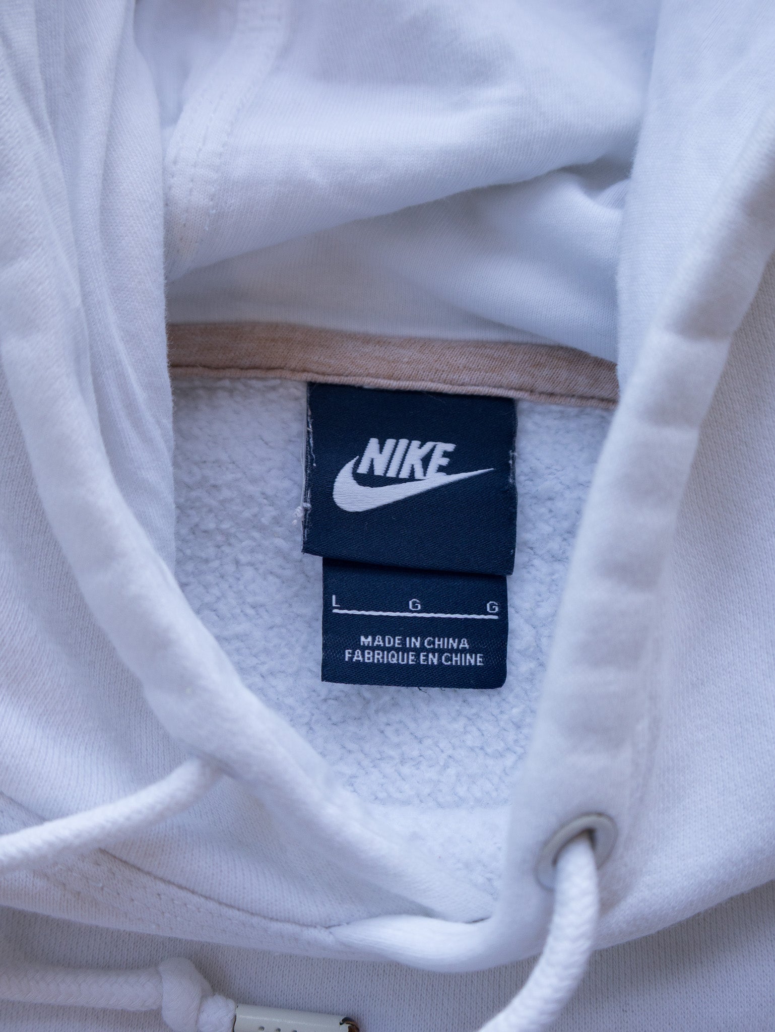 Vintage White Nike Hoodie (L)