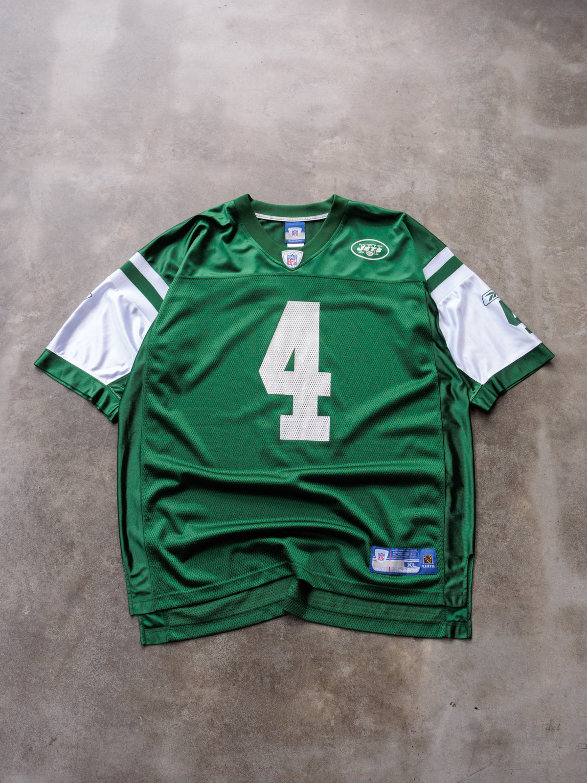 Vintage 00s Green Reebok New York Jets Favre Jersey (XL)