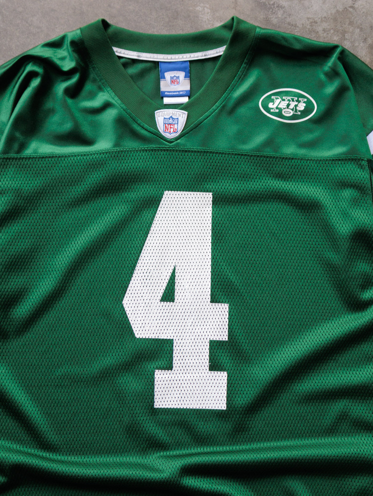 Vintage 00s Green Reebok New York Jets Favre Jersey (XL)