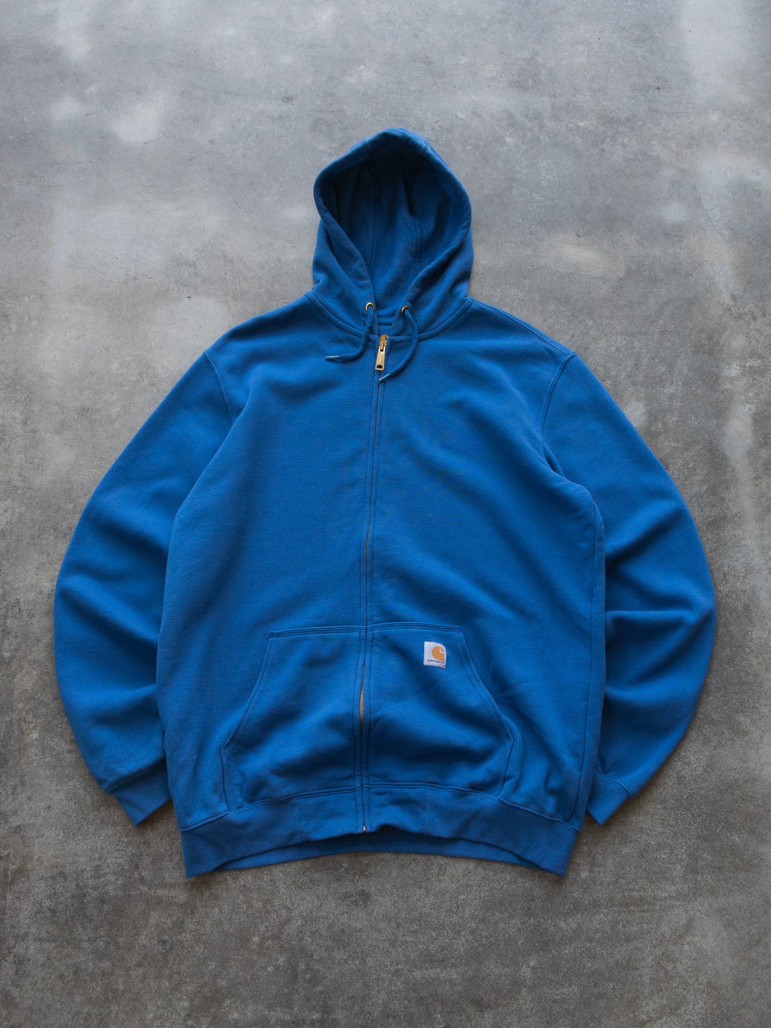 Vintage Carhartt Blue Zip Hoodie (L)