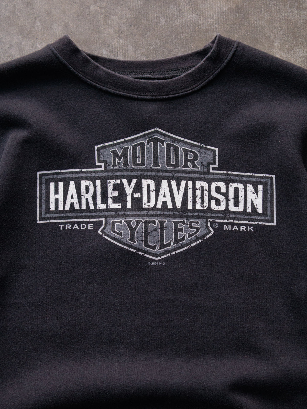 Vintage Black Harley-Davidson O'Fallon Illinois Sweatshirt (S)