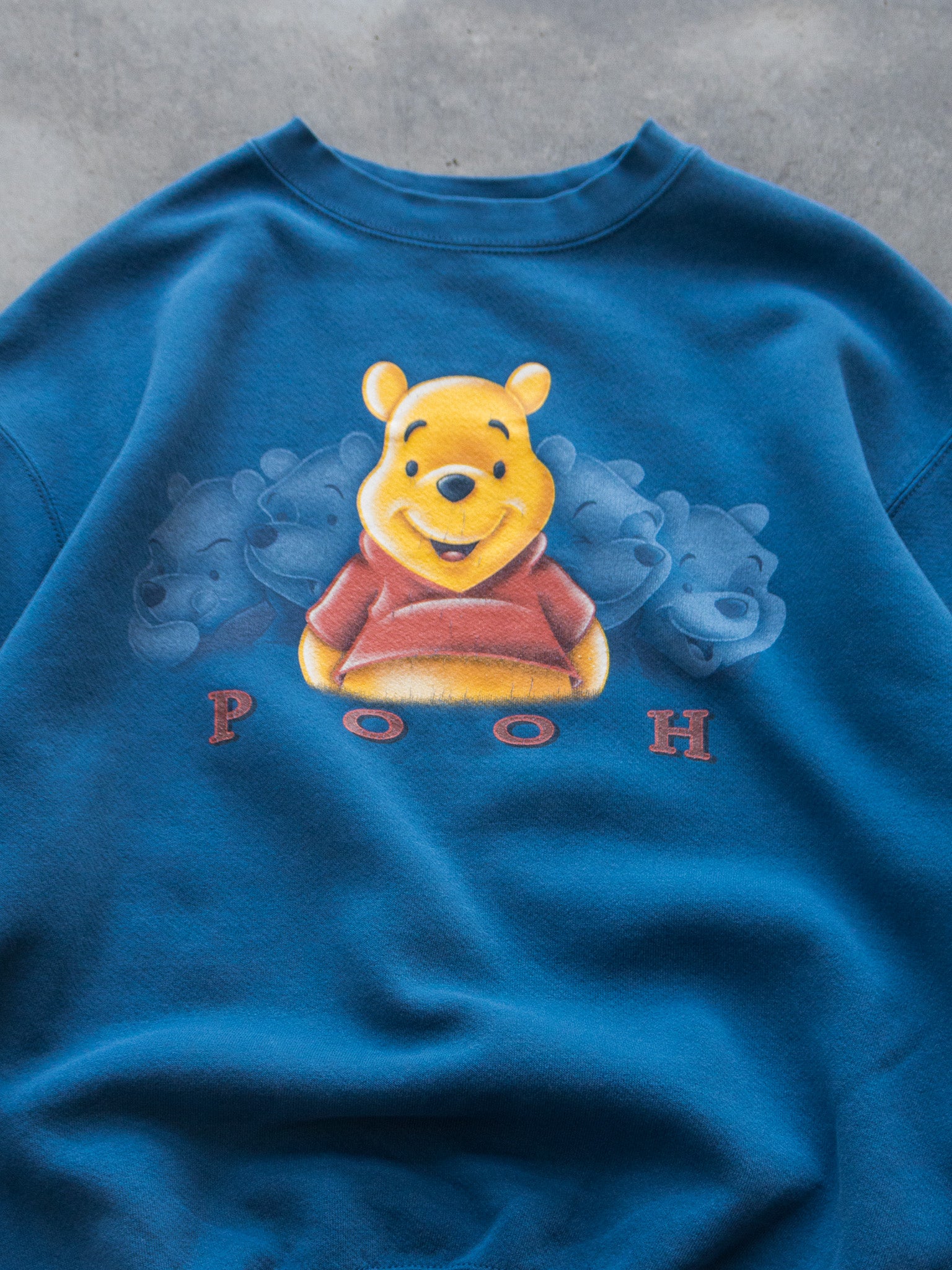 Vintage Blue Winnie The Pooh Sweatshirt (M)