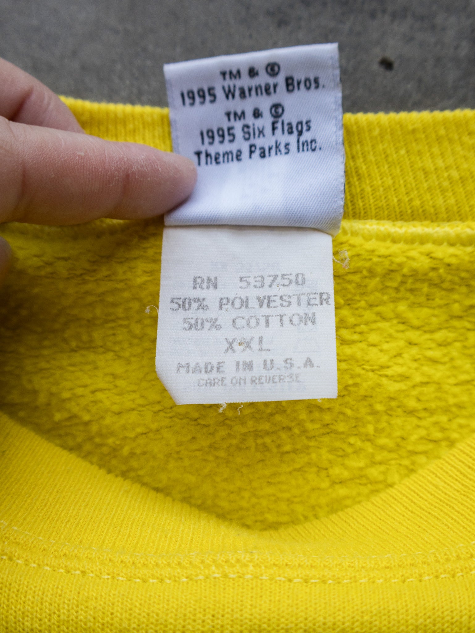 Vintage 1995 Yellow Tweety Sweatshirt (2XL)