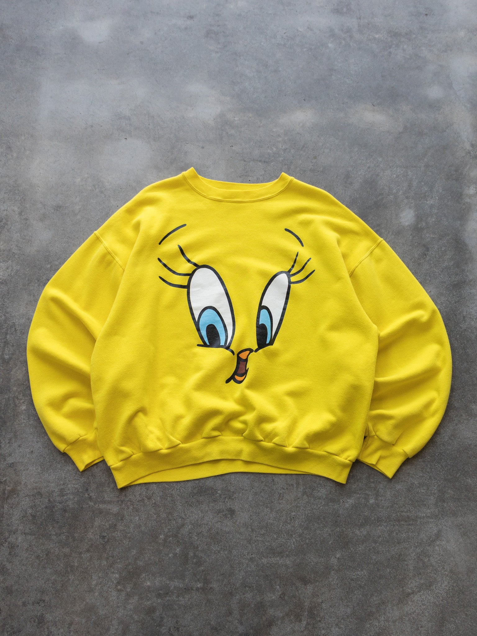 Vintage 1995 Yellow Tweety Sweatshirt (2XL)