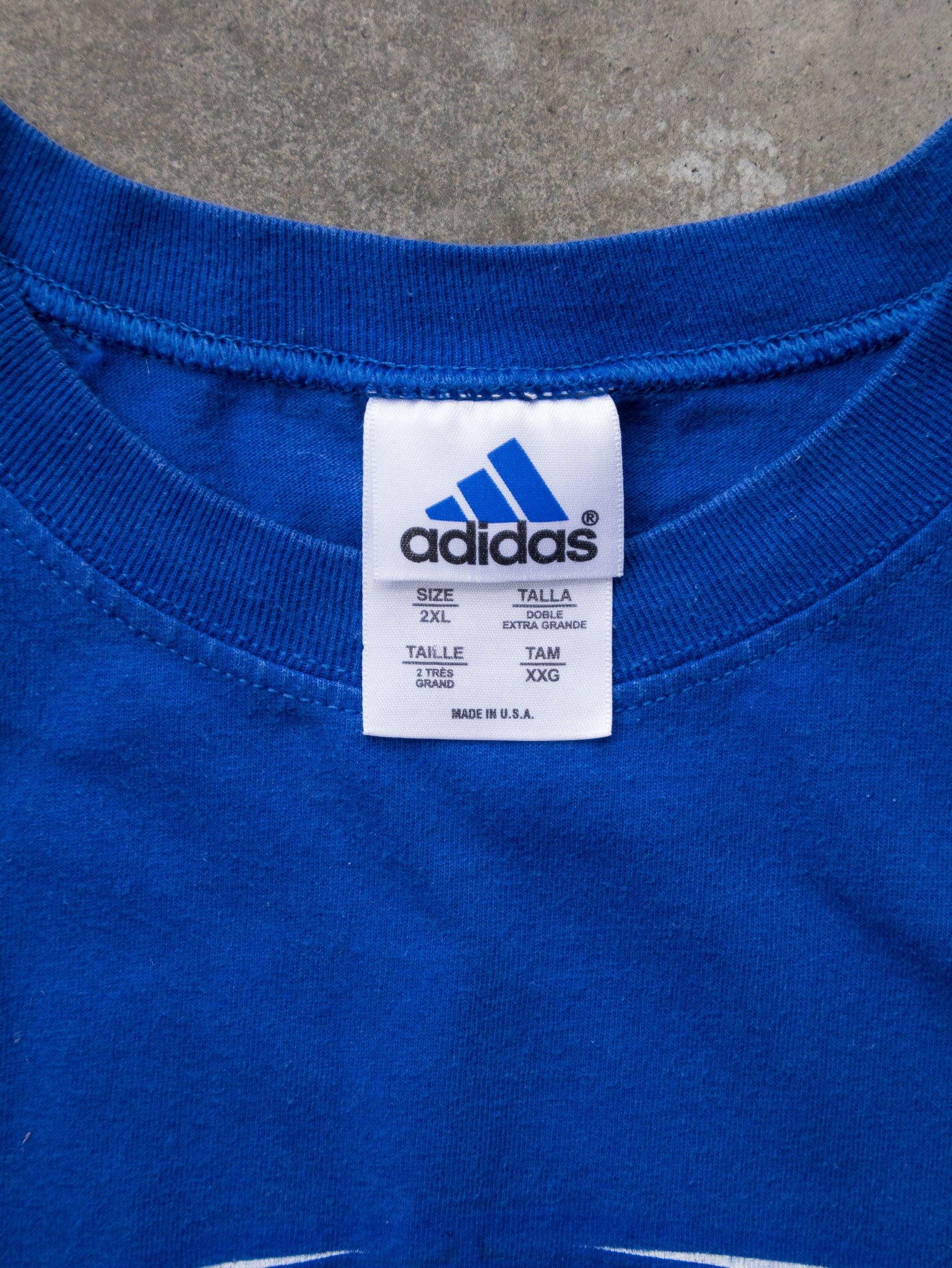 Vintage 90s Blue Adidas Logo Tank (2XL)