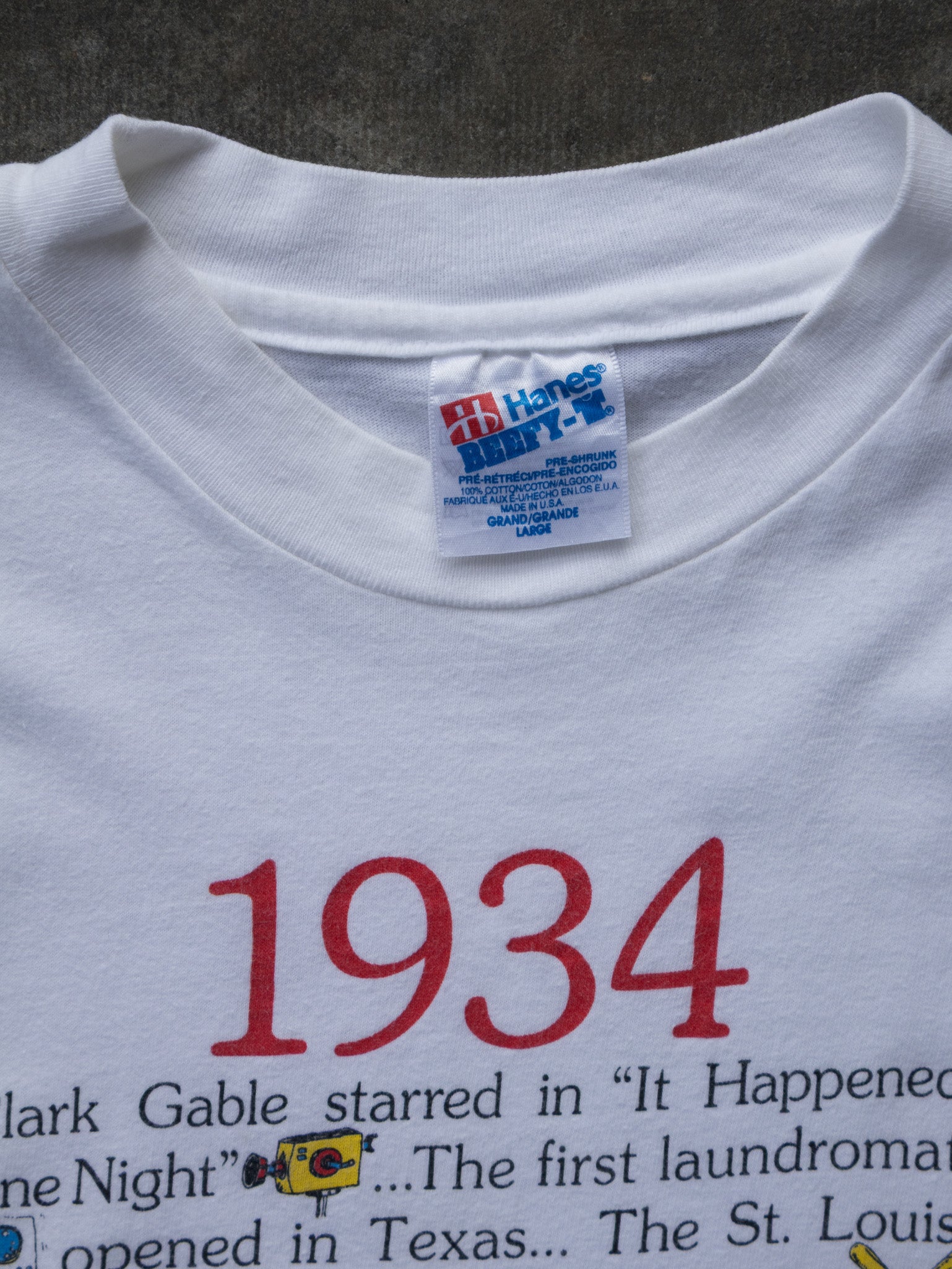 Vintage 1934 I Was Born! Tee (L)