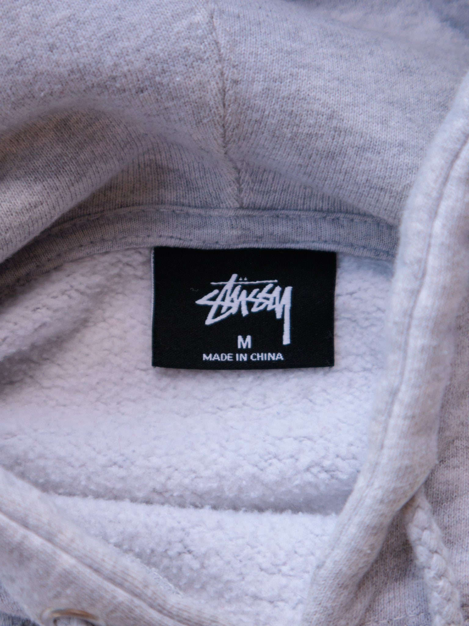 Vintage Grey Stussy London Hoodie (M)