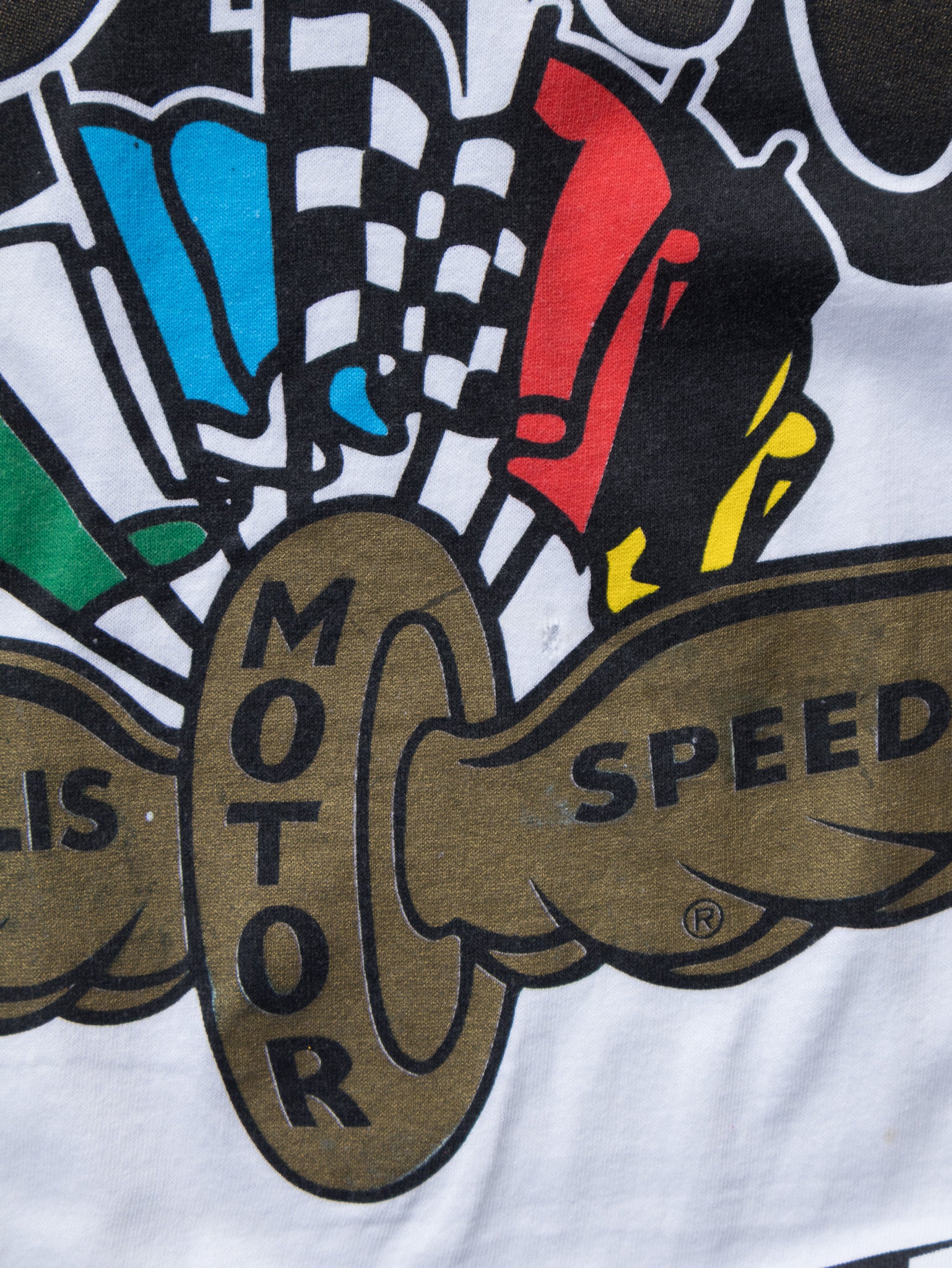 Vintage White Indy 500 Tee (L)