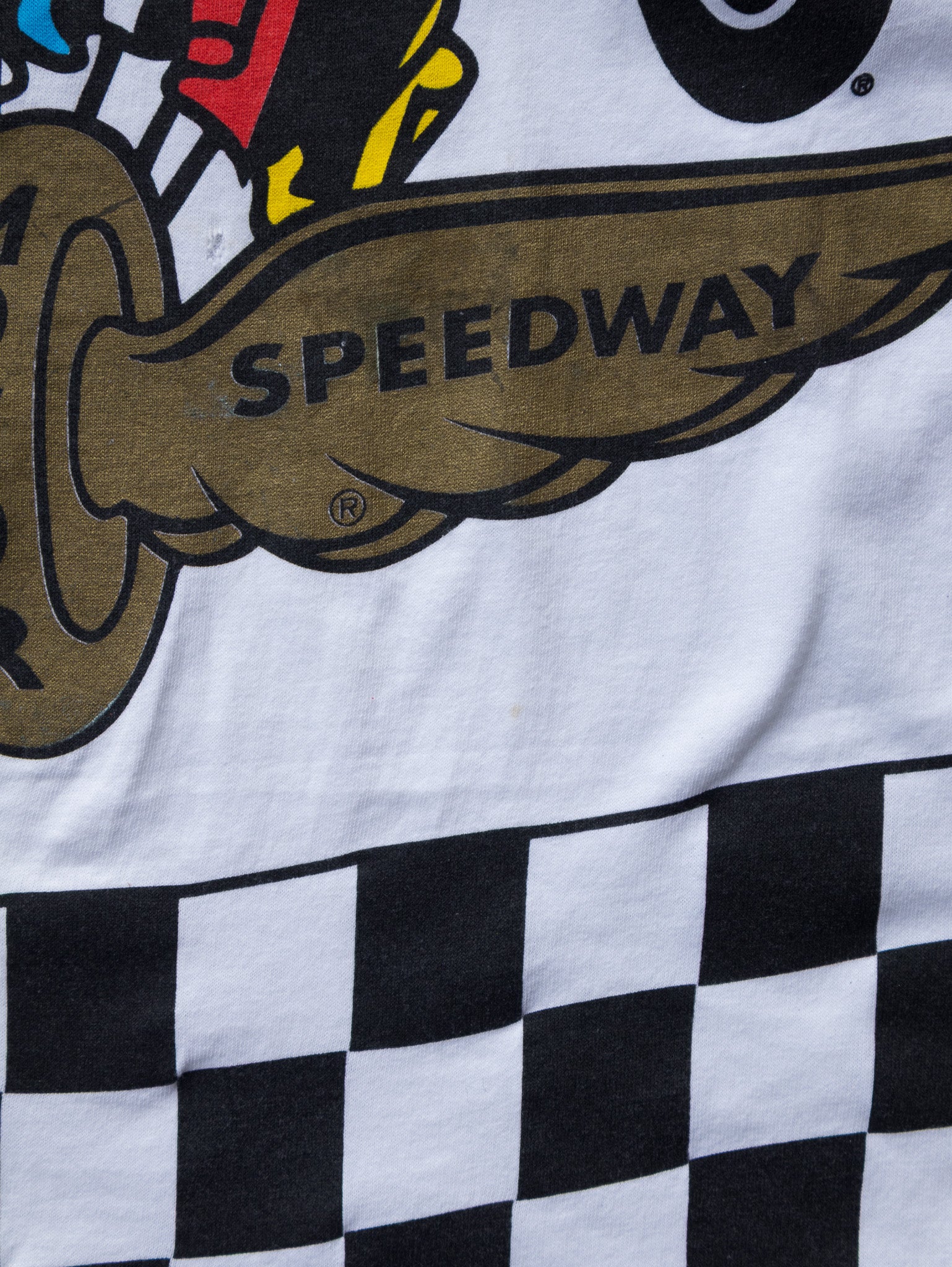 Vintage White Indy 500 Tee (L)