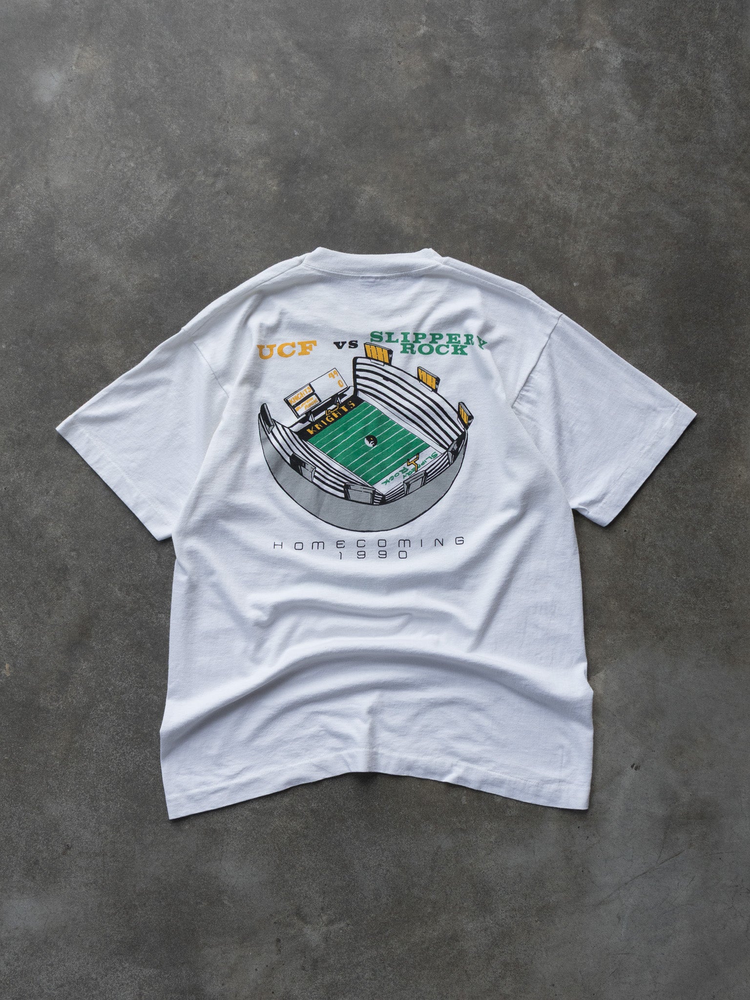 Vintage 1990 UCF vs Slippery Rock Tee (L)