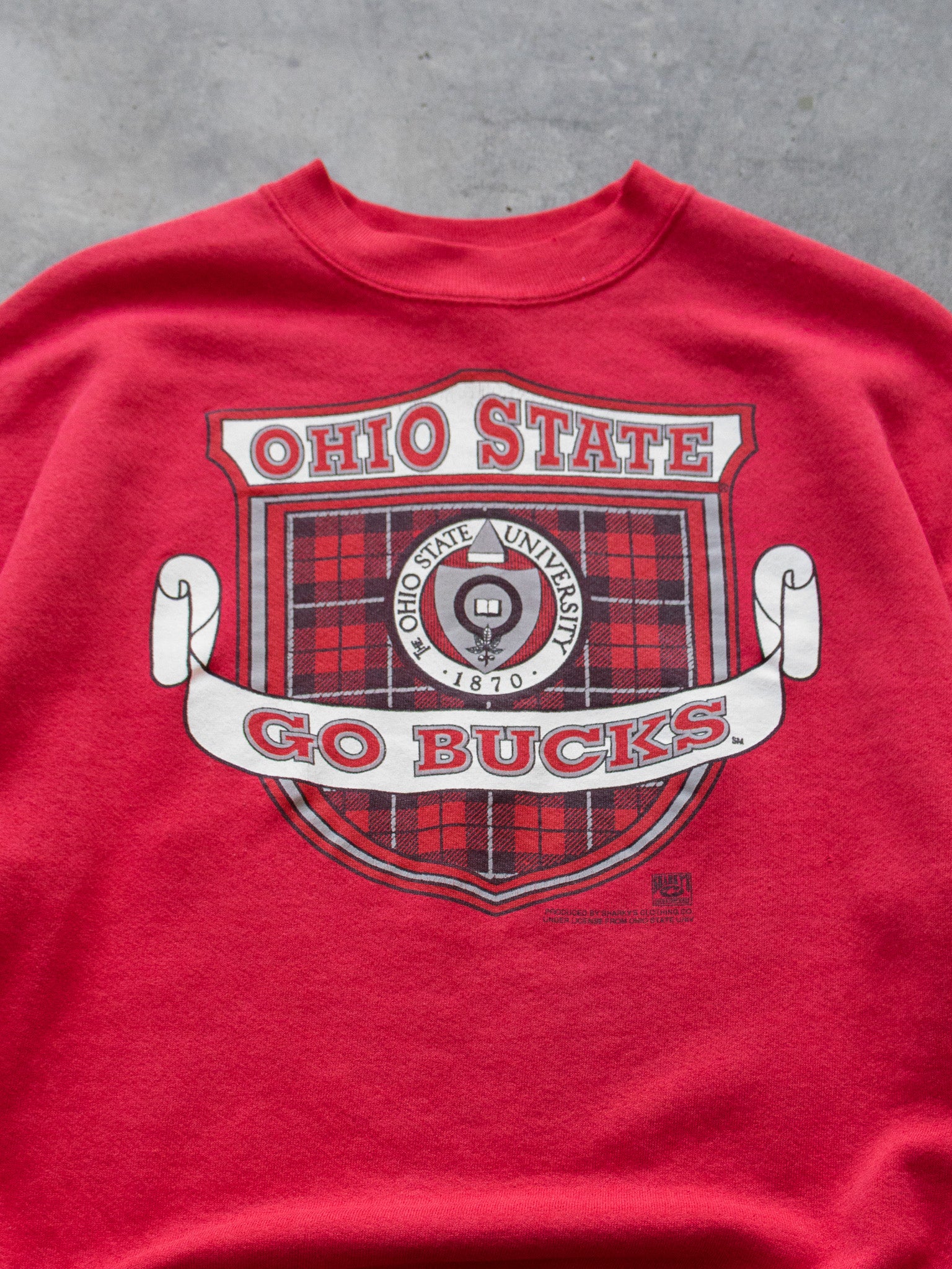Vintage Red Ohio State Sweatshirt (XL)