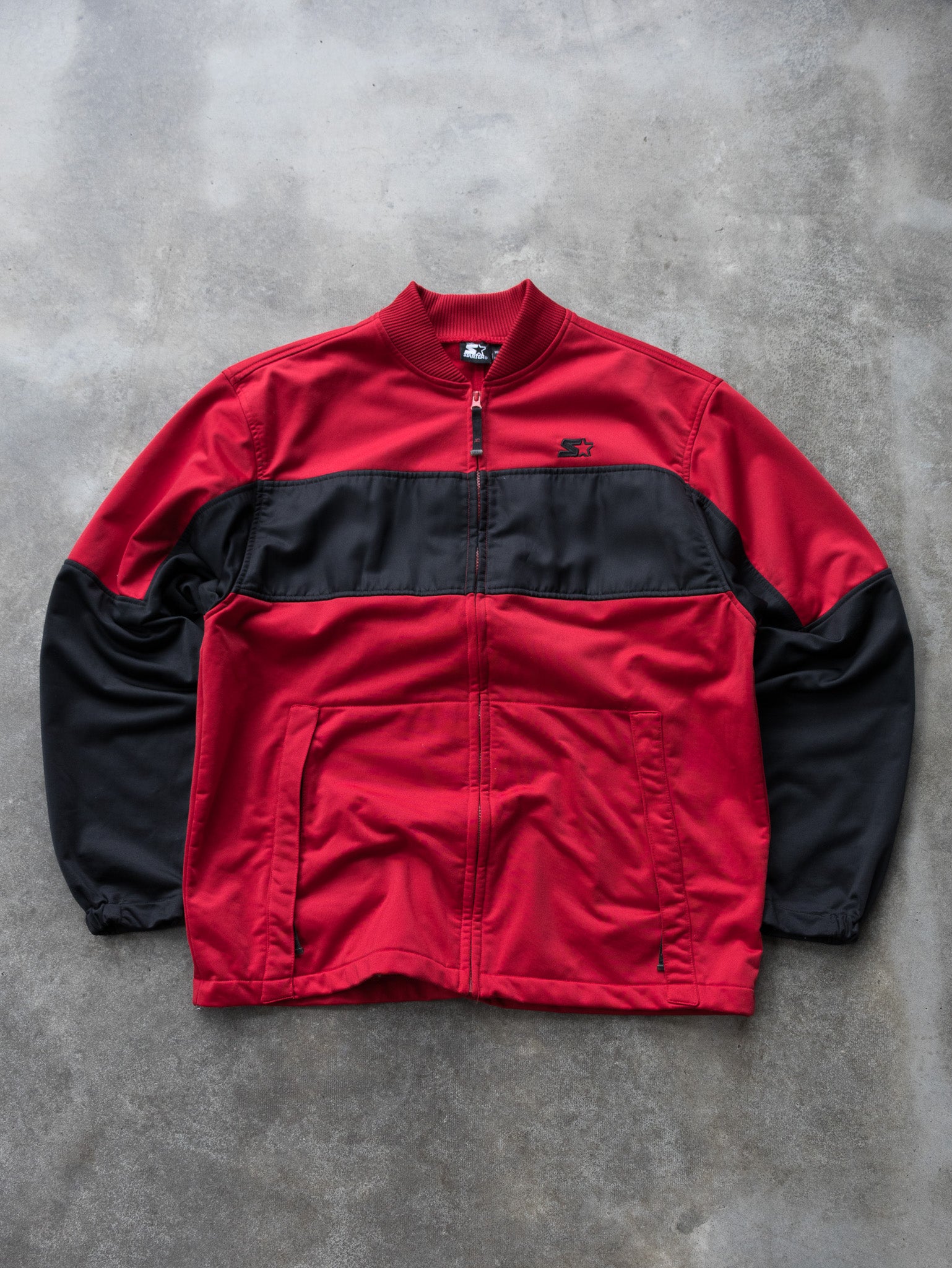 Vintage Red & Black Starter Jacket (M)
