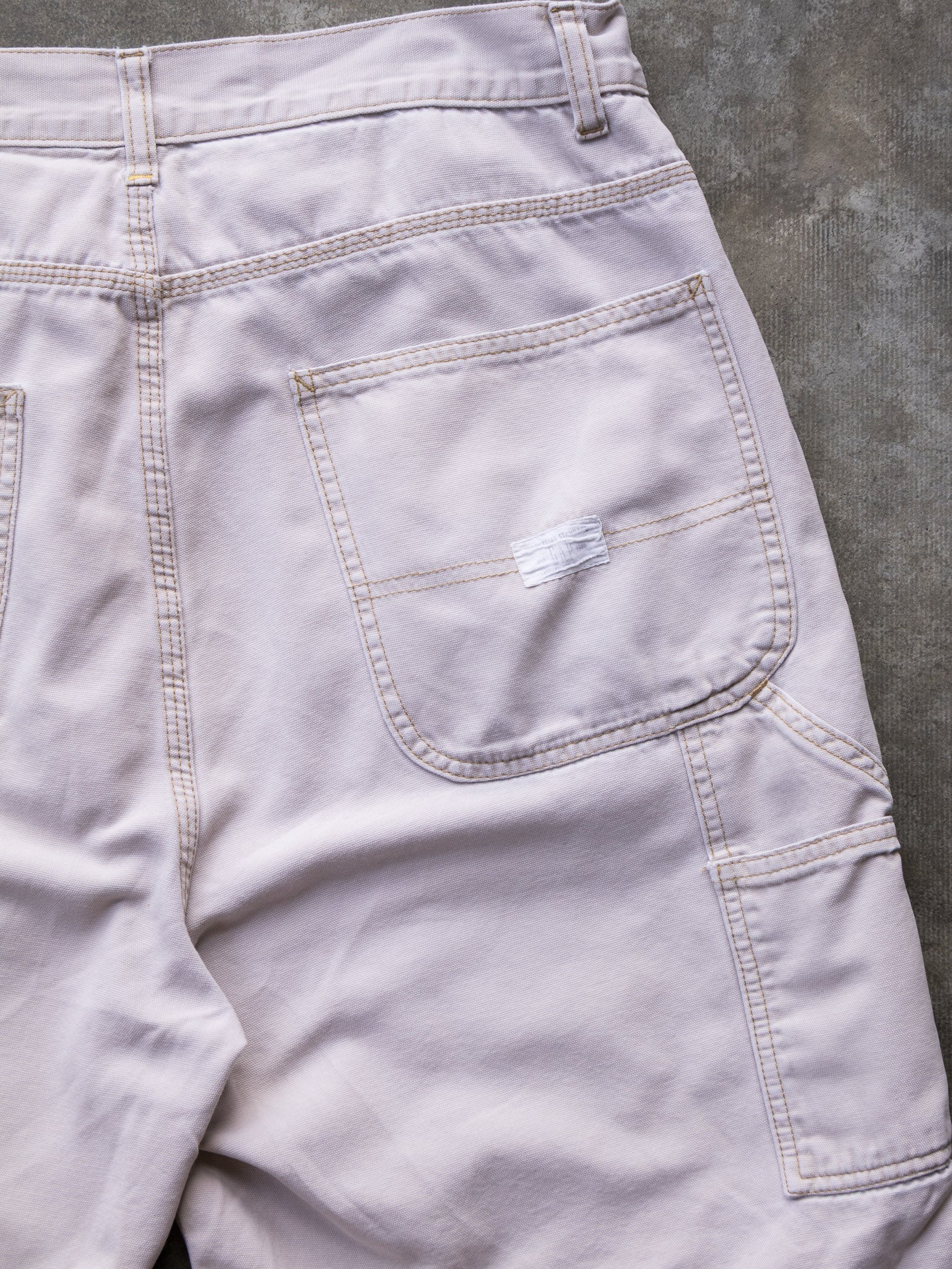 Vintage 00s Cream Gap Carpenter Shorts (W36)
