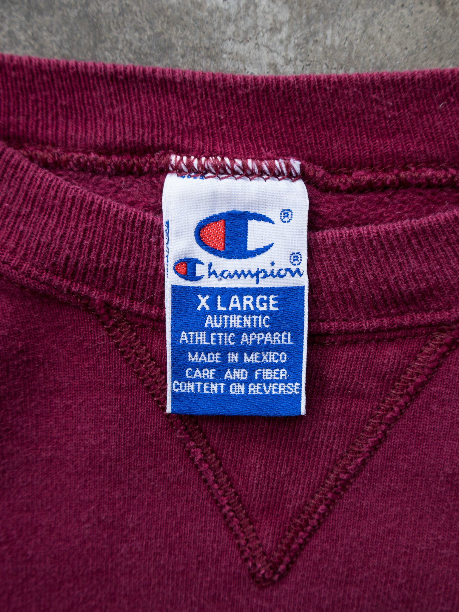 Vintage Maroon Champion Sweatshirt (XL)