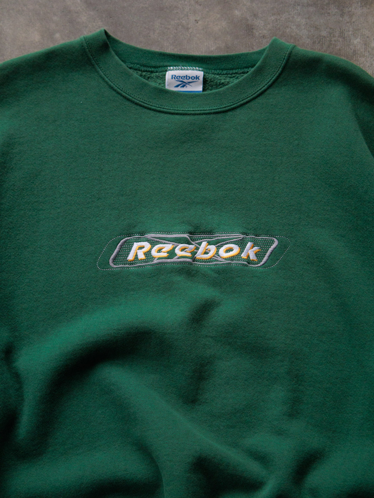 Vintage 90s Green Reebok Sweatshirt (XL)