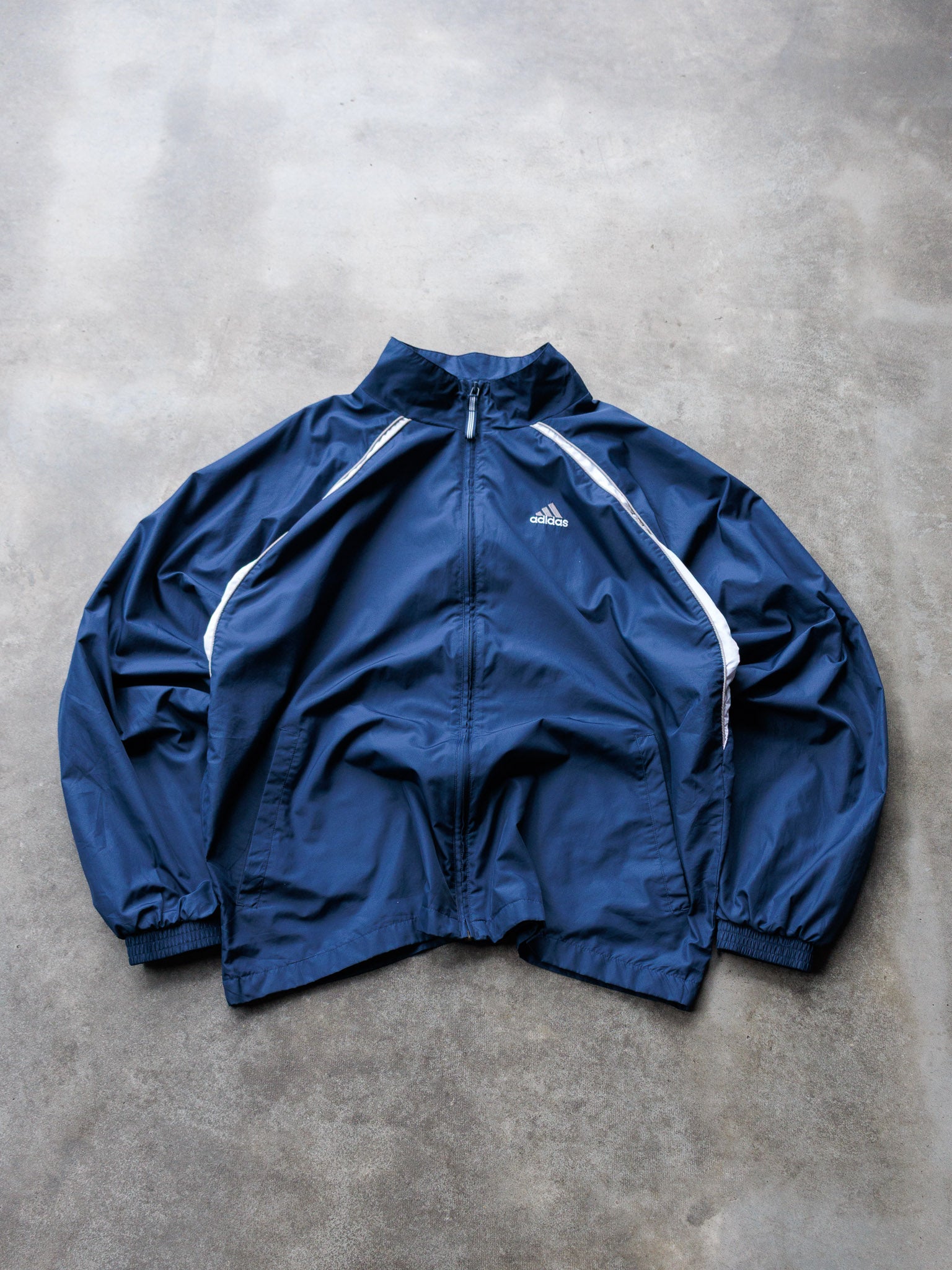 Vintage 00s Navy Adidas Windbreaker (XL)