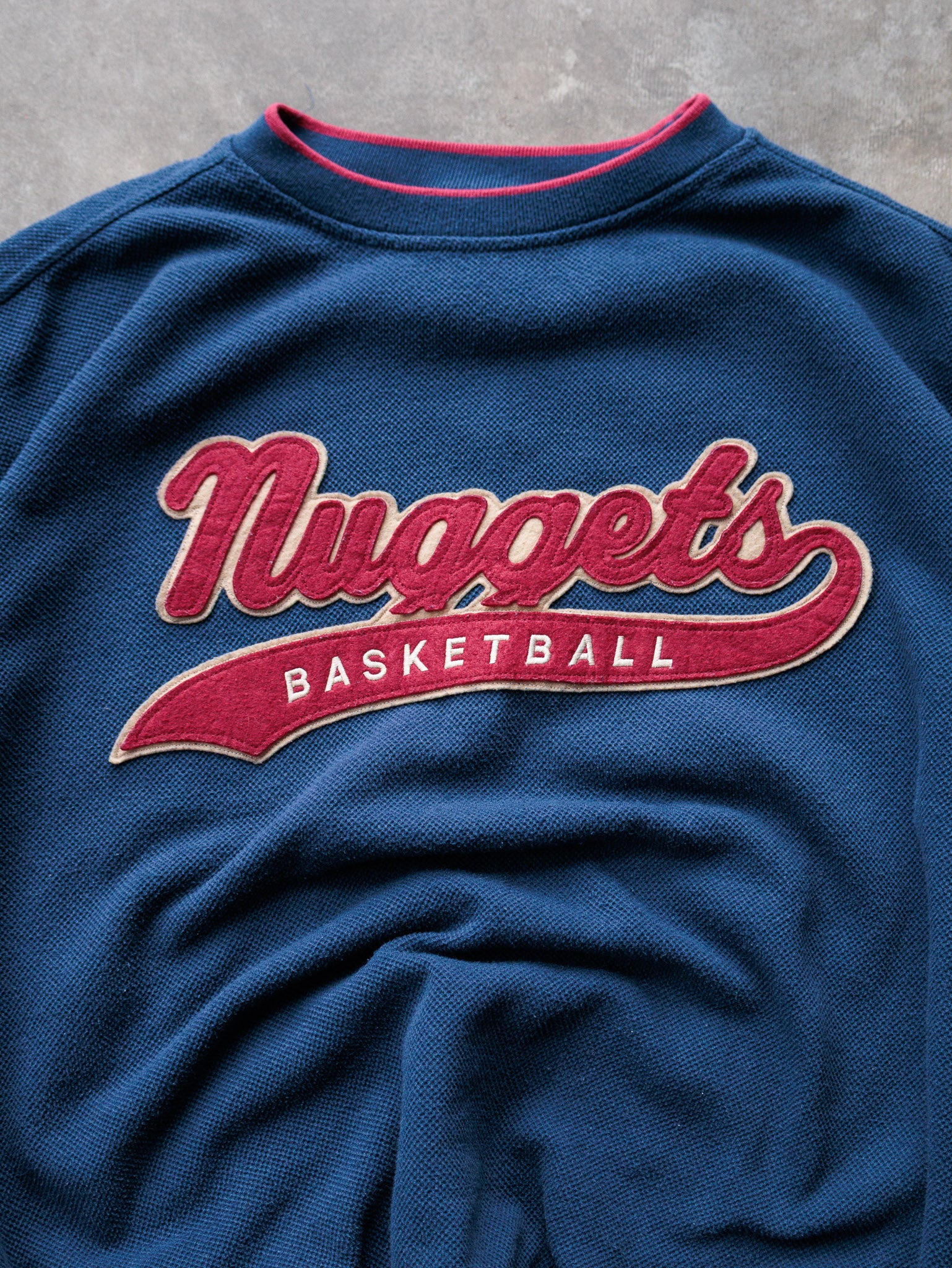 Vintage 90s Navy Starter Denver Nuggets Sweatshirt (L)