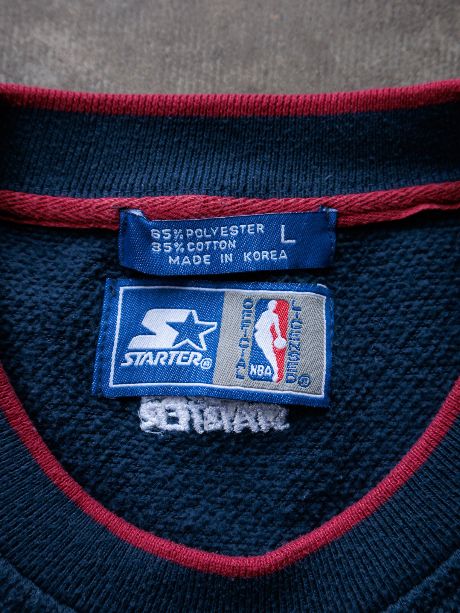 Vintage 90s Navy Starter Denver Nuggets Sweatshirt (L)