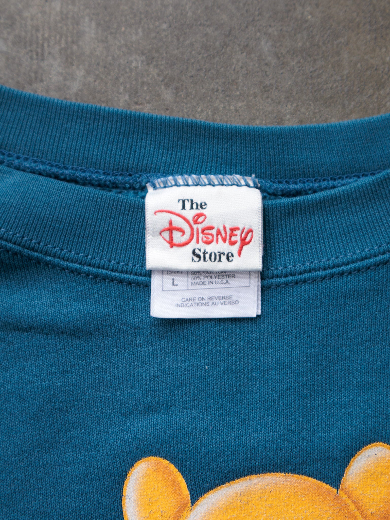 Vintage 90s Blue Disney Pooh Sweatshirt (L)