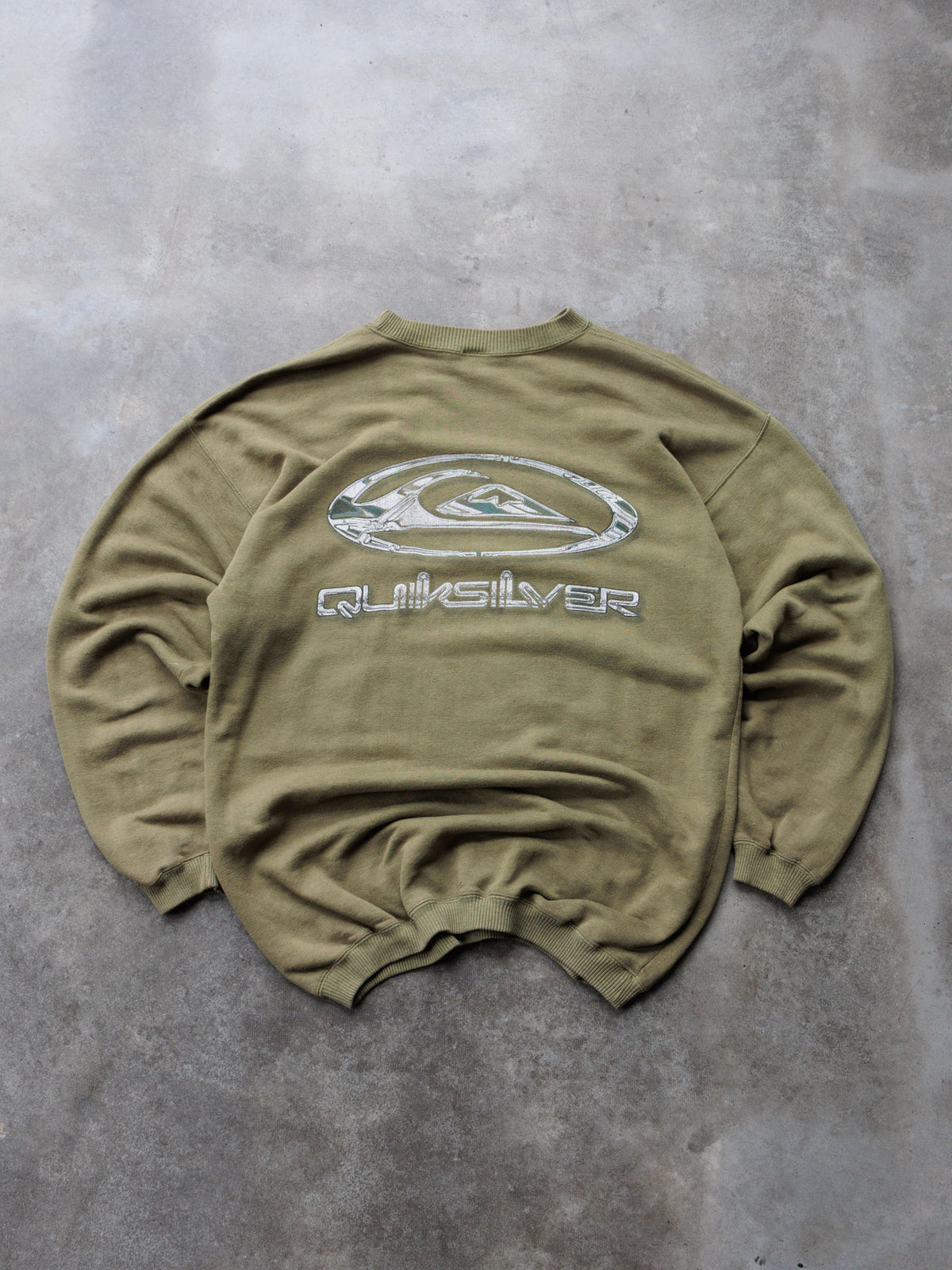 Vintage 00s Green Quiksilver Sweatshirt (L)