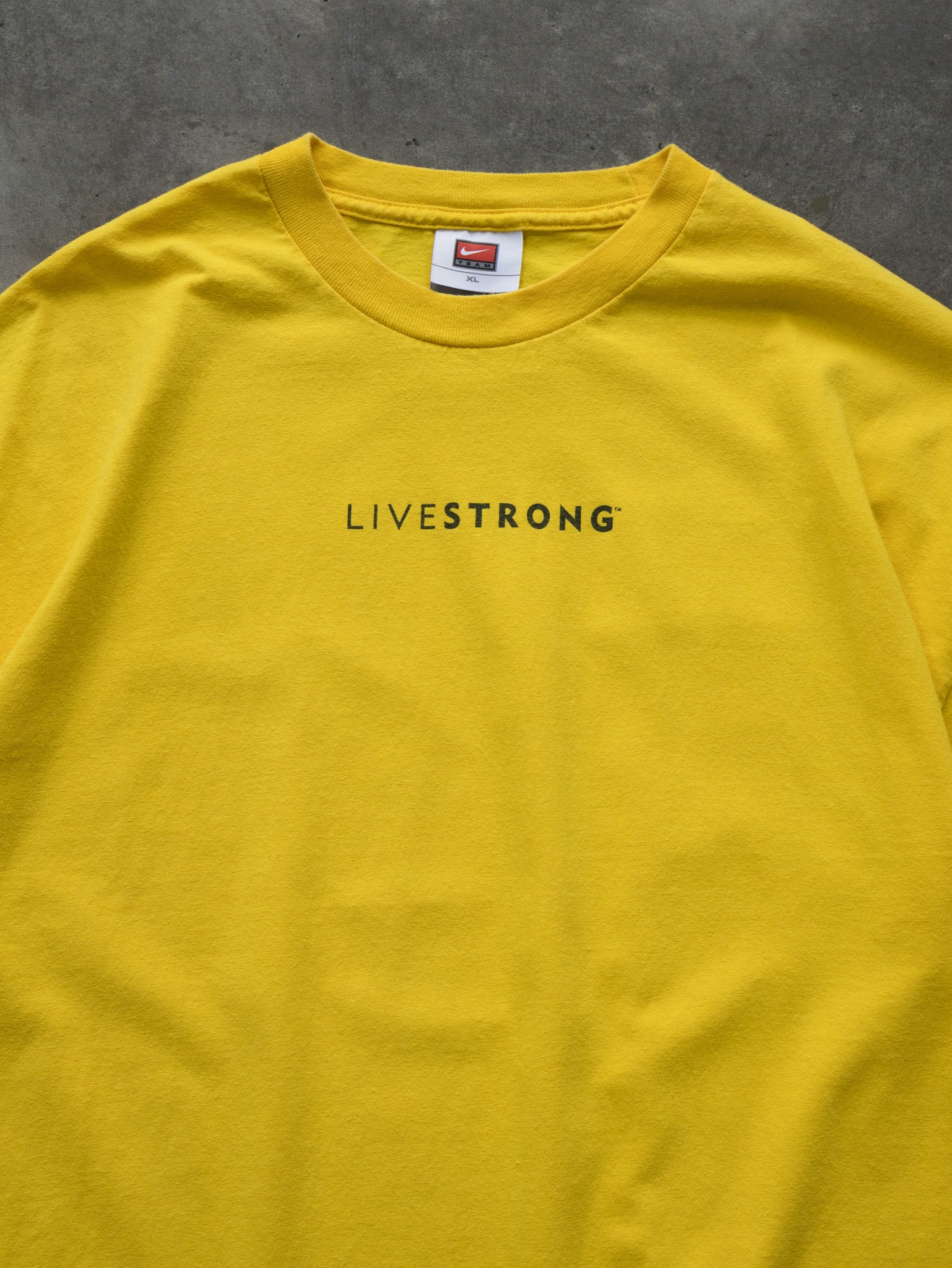 Vintage Yellow Nike Livestrong Tee (XL)