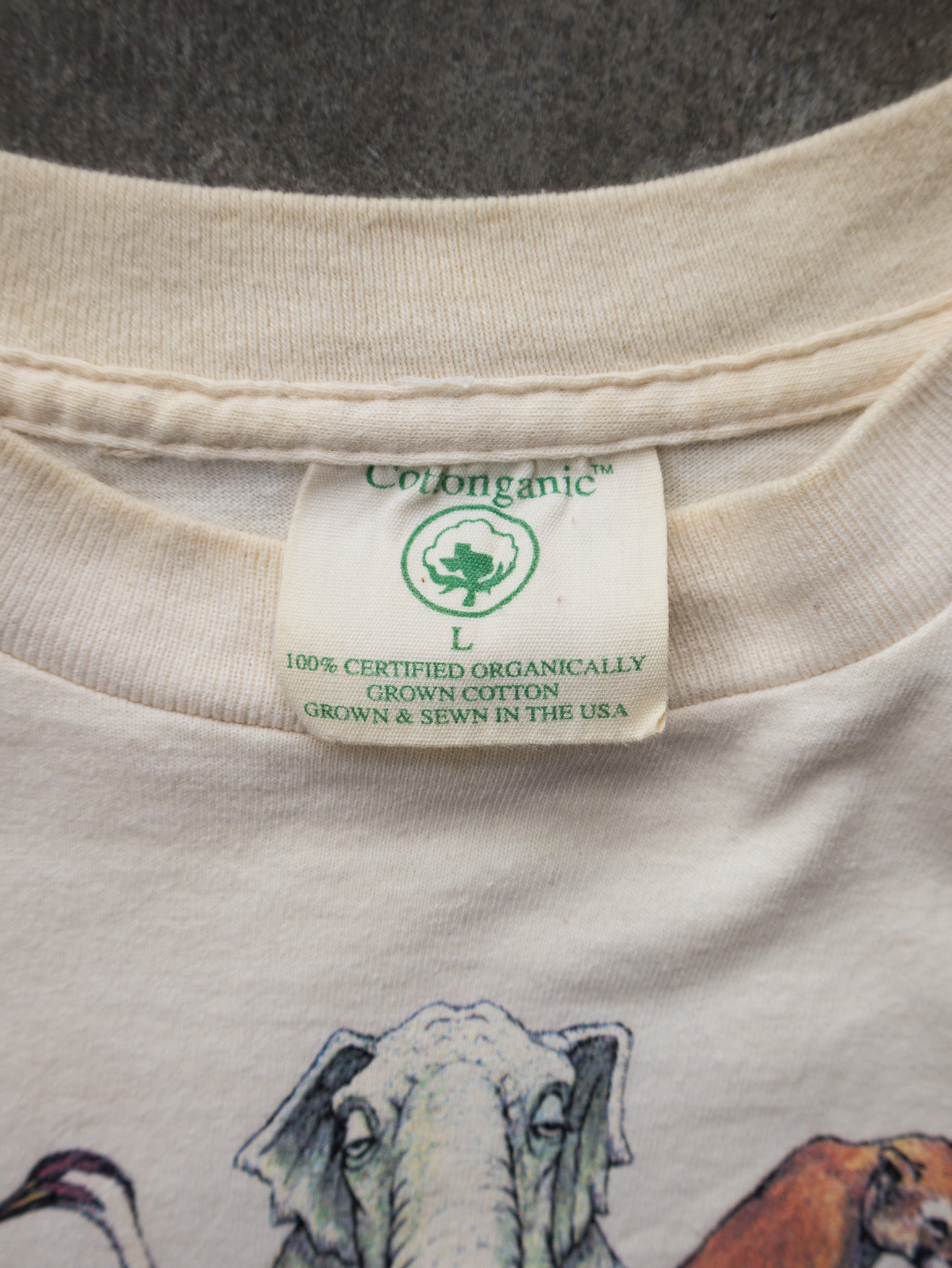 Vintage 1992 Planet Earth Wildlife Tee (L)